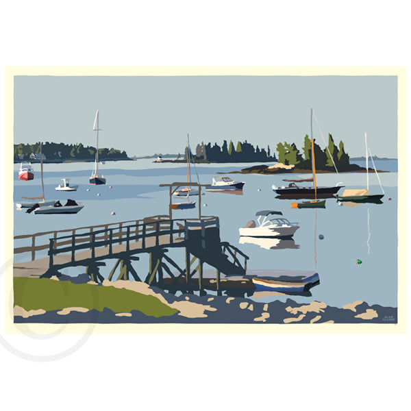 Sailboats in Boothbay Harbor