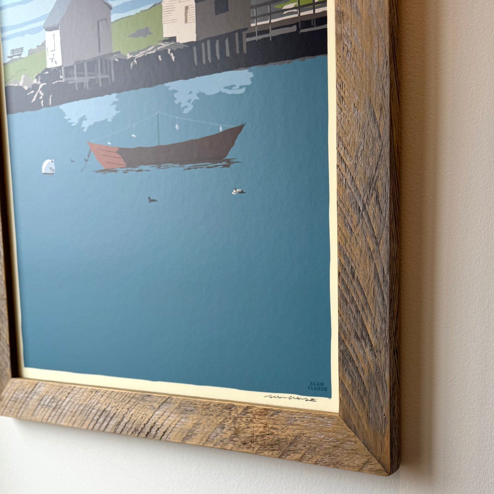 MAINE WOOD FRAME 18" x 24" Framed Willard Beach