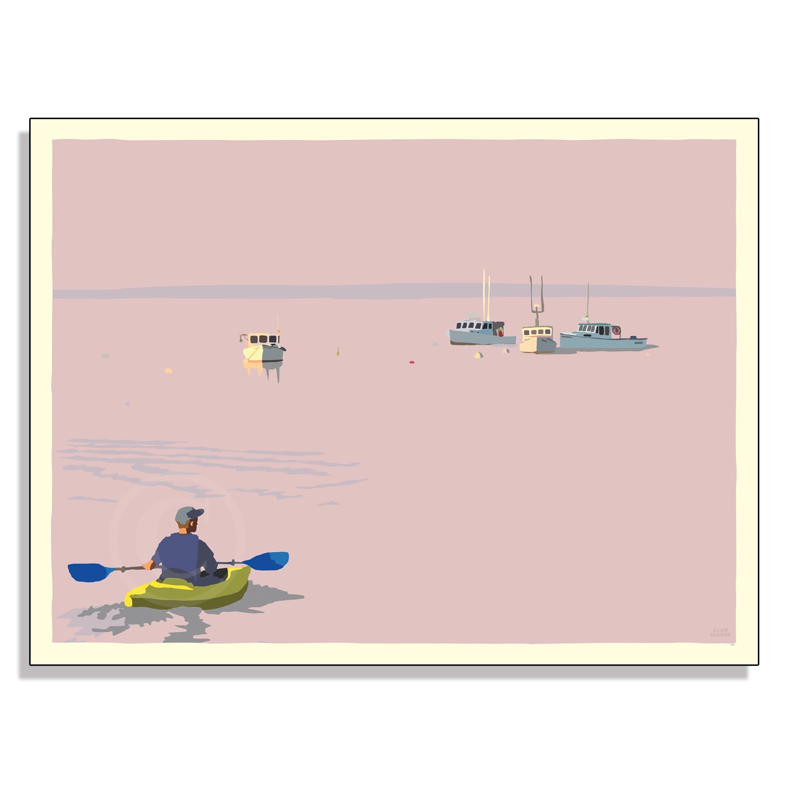 18" x 24" A New Day Art Print Wall Poster By Alan Claude - Maine