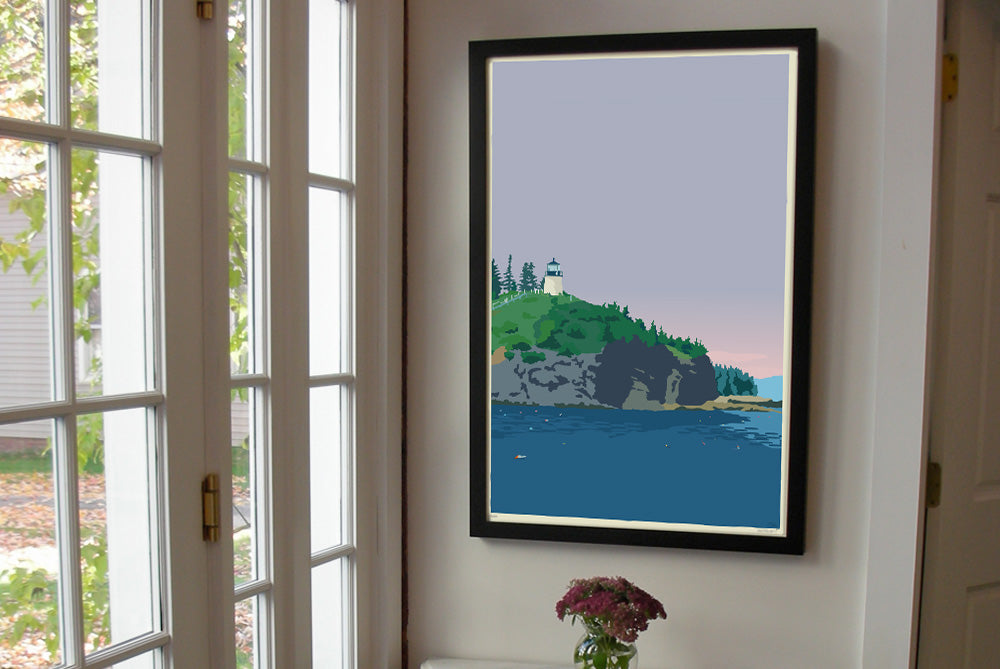 After The Storm Art Print 24" x 36" Framed Wall Poster By Alan Claude - Maine