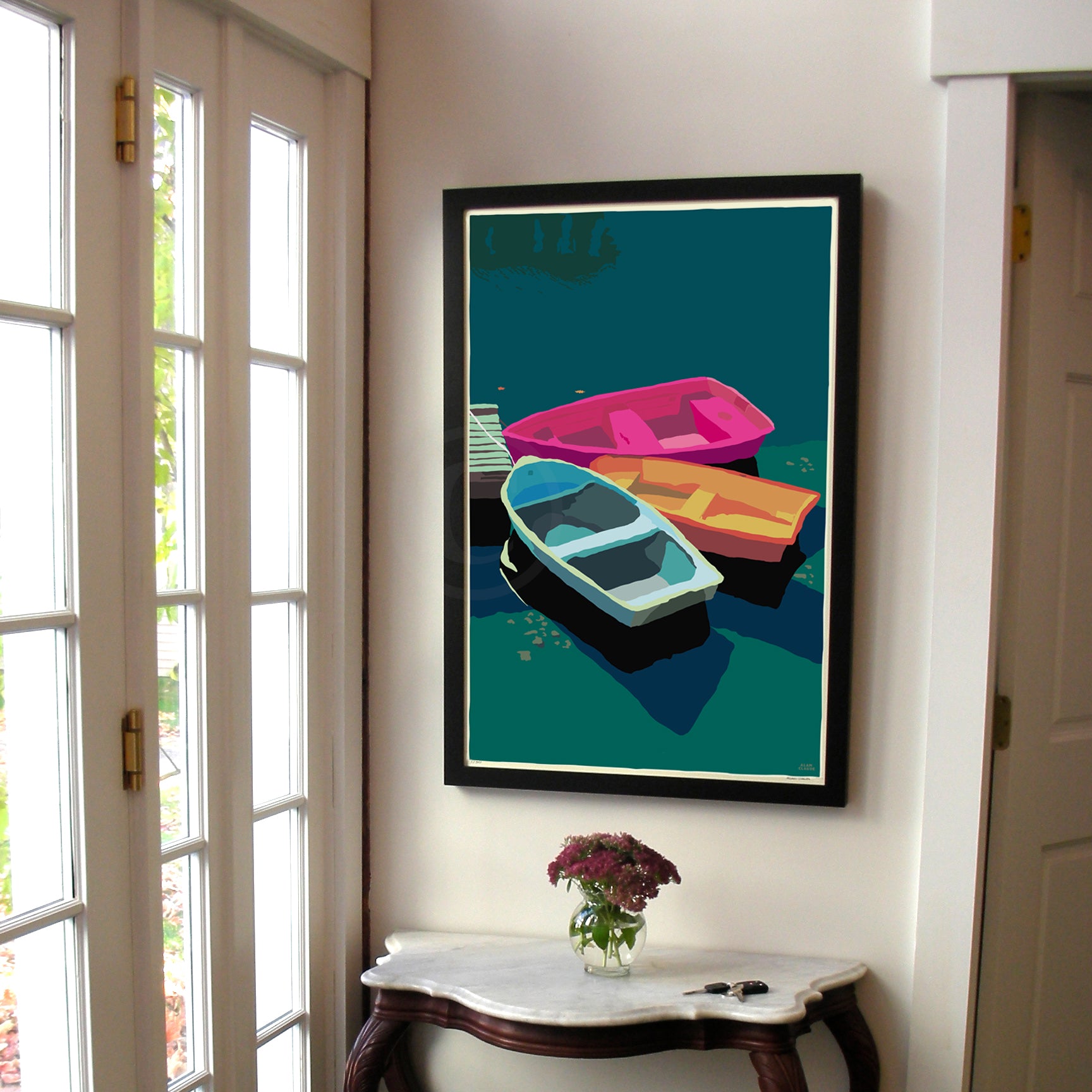 Love Me Tender Art Print 24" x 36"  Framed Wall Poster By Alan Claude  - Maine