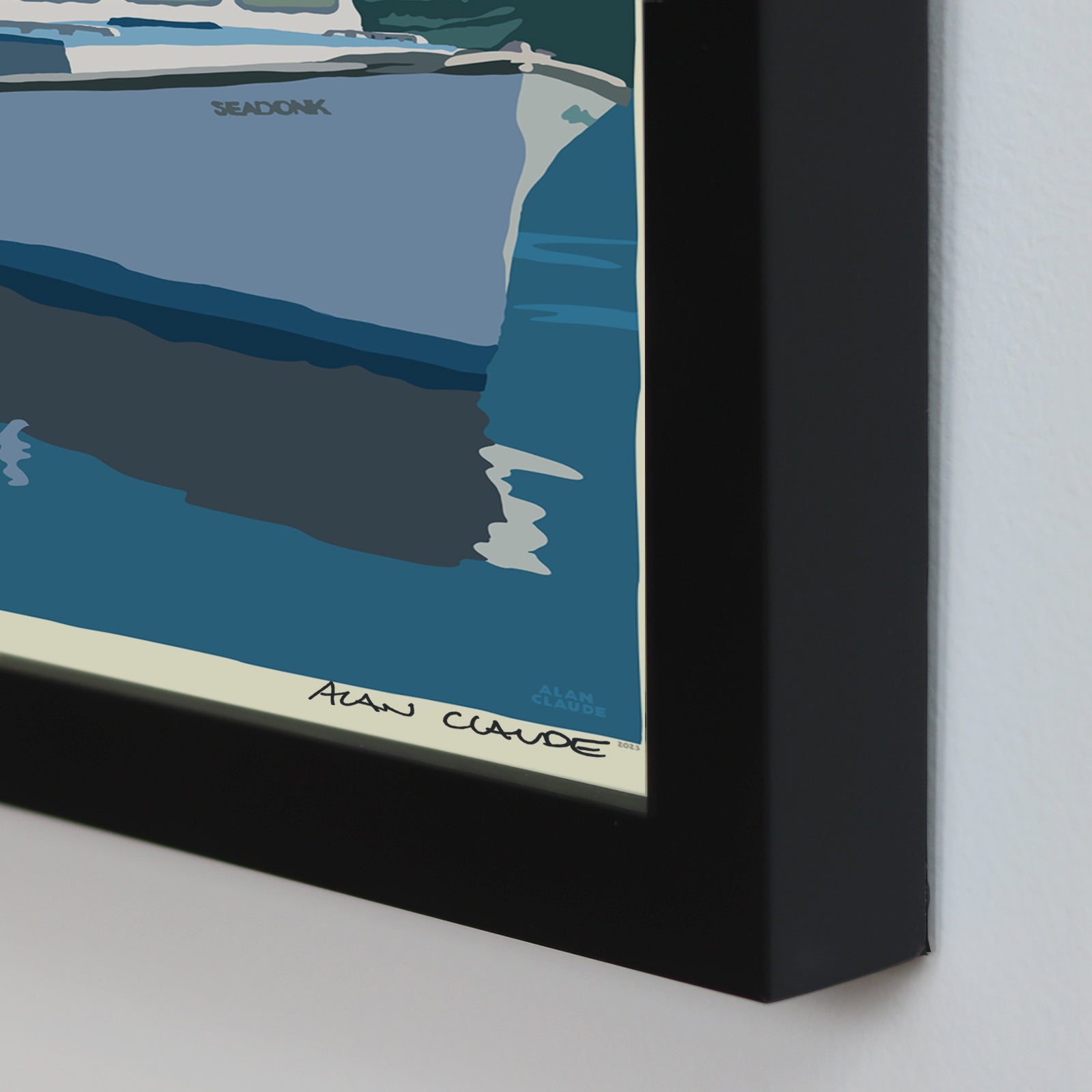 Coming Home Art Print 18" x 24" Framed Wall Poster By Alan Claude - Maine