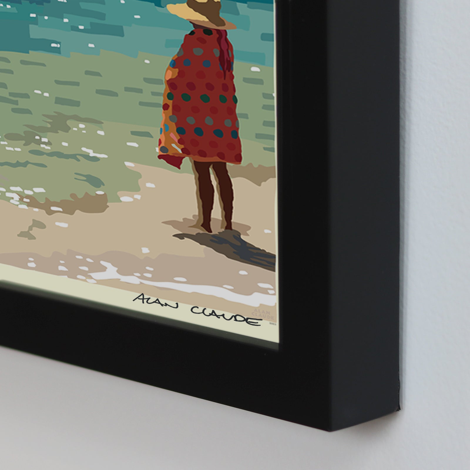 Twin Island Peace Art Print 18" x 24" Framed Wall Poster By Alan Claude - Hawaii