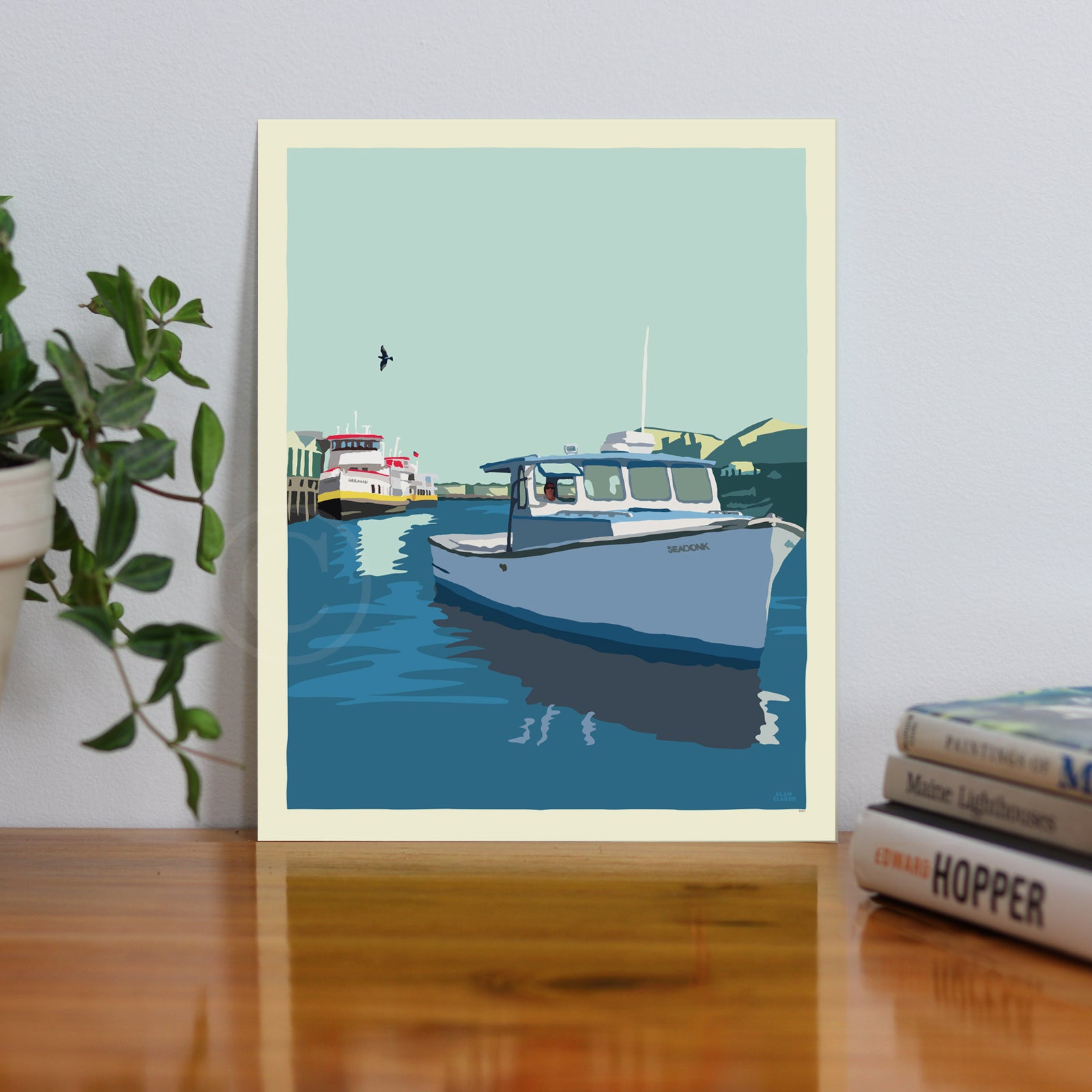 Coming Home Art Print 8" x 10" Wall Poster By Alan Claude - Portland, Maine