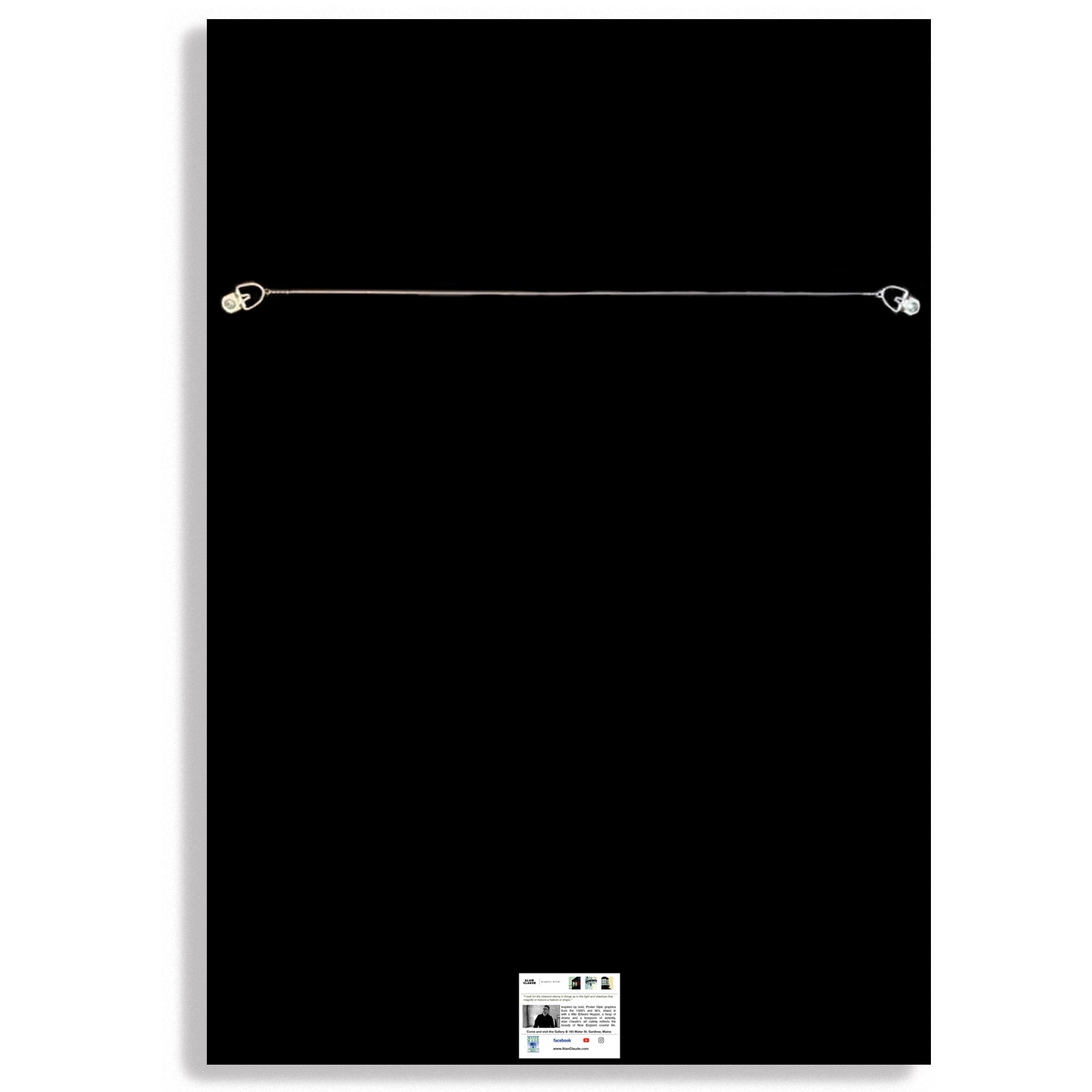 Oh Buoy Vertical Art Print 24" x 36" Framed Wall Poster By Alan Claude - Maine