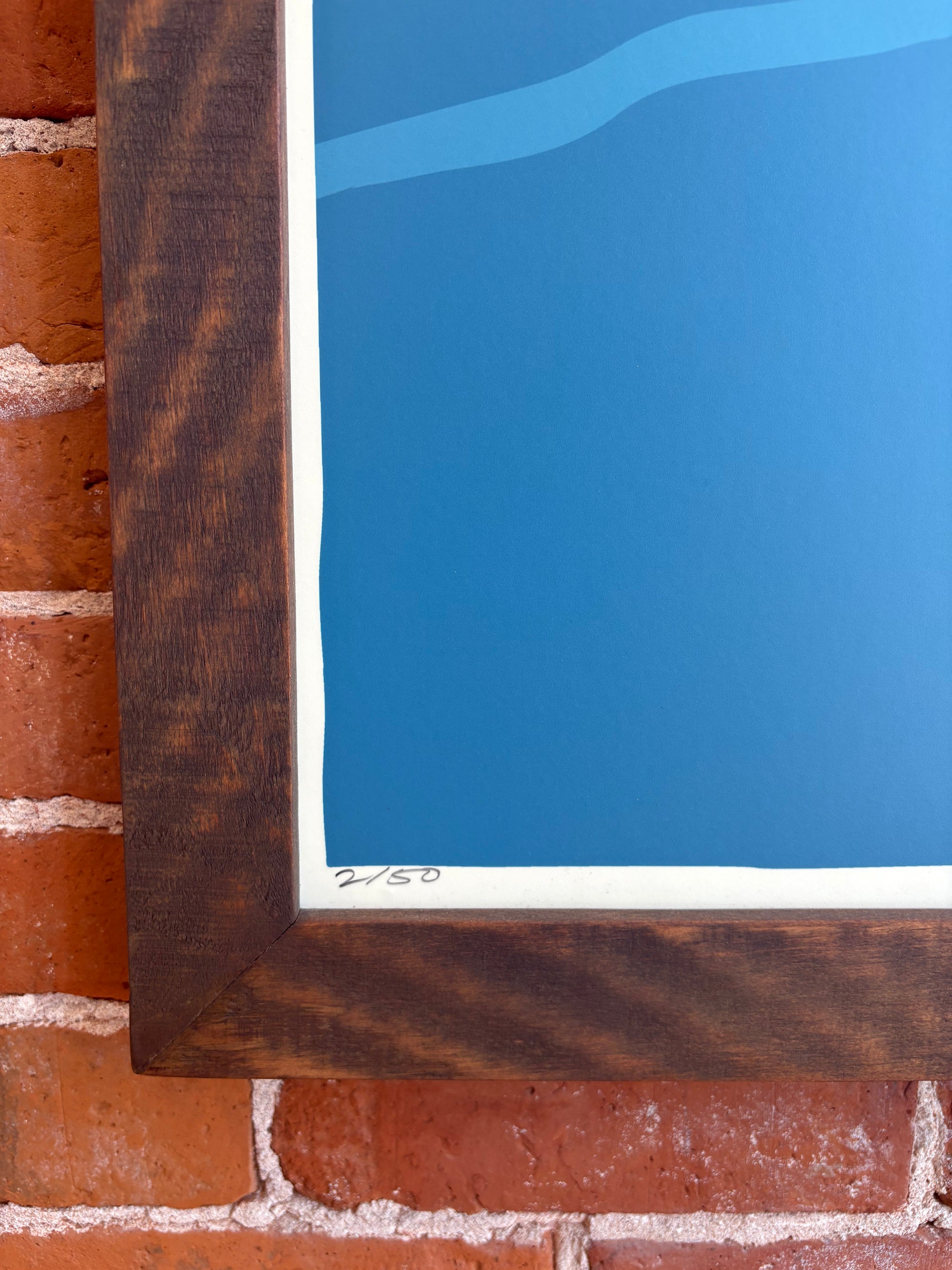 MAINE WOOD FRAME 24" x 36" Framed Go Jump in a Lake