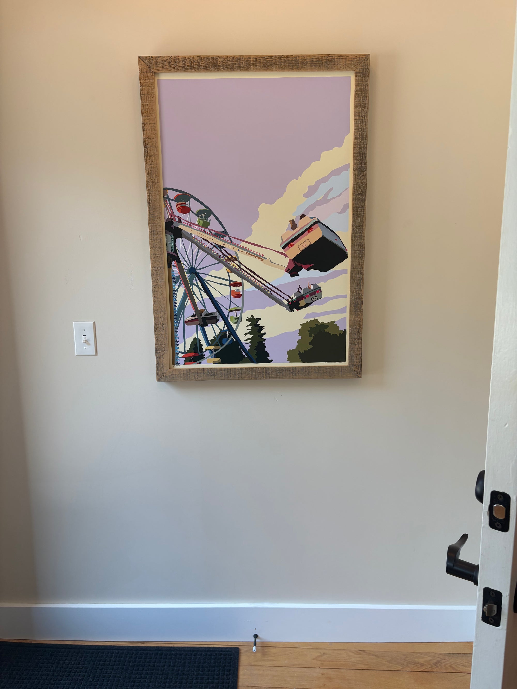 MAINE WOOD FRAME 24" x 36" Framed Summer Fair