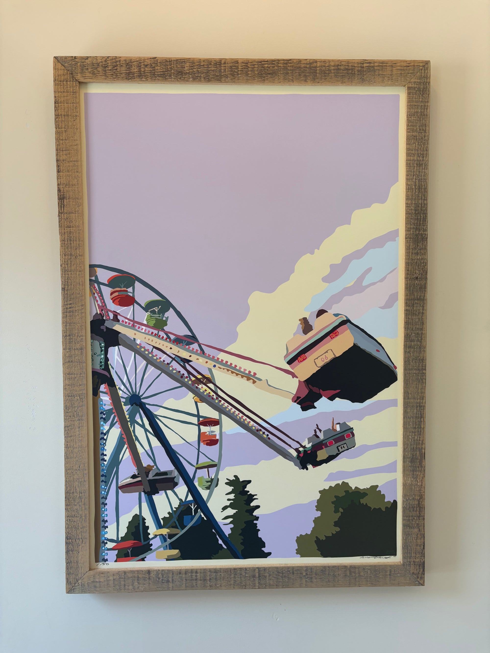 MAINE WOOD FRAME 24" x 36" Framed Summer Fair