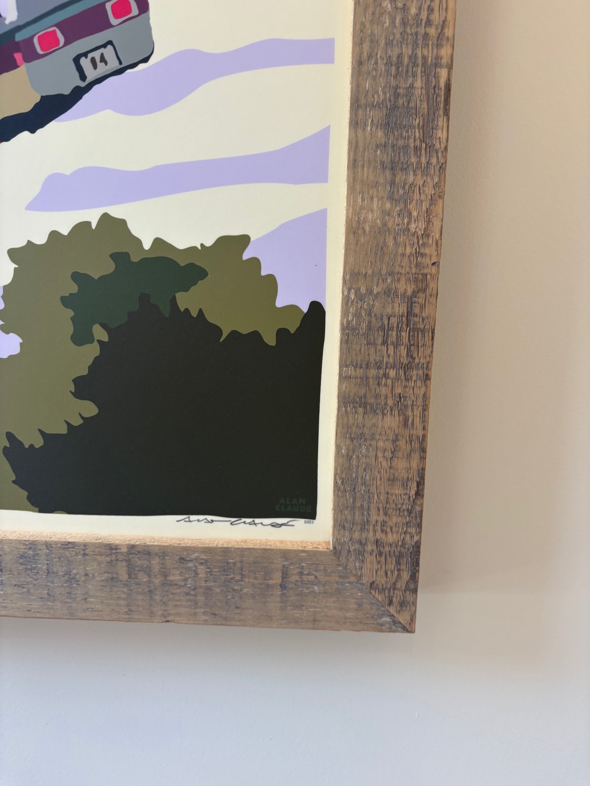 MAINE WOOD FRAME 24" x 36" Framed Summer Fair