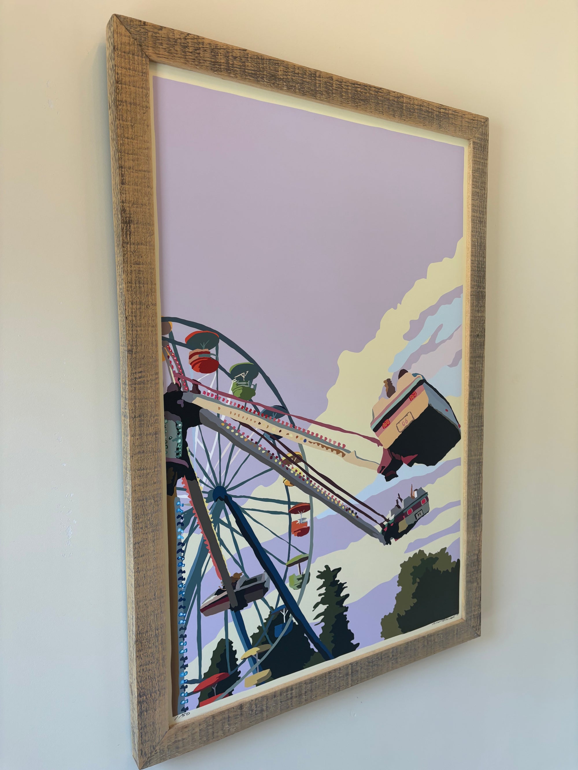 MAINE WOOD FRAME 24" x 36" Framed Summer Fair