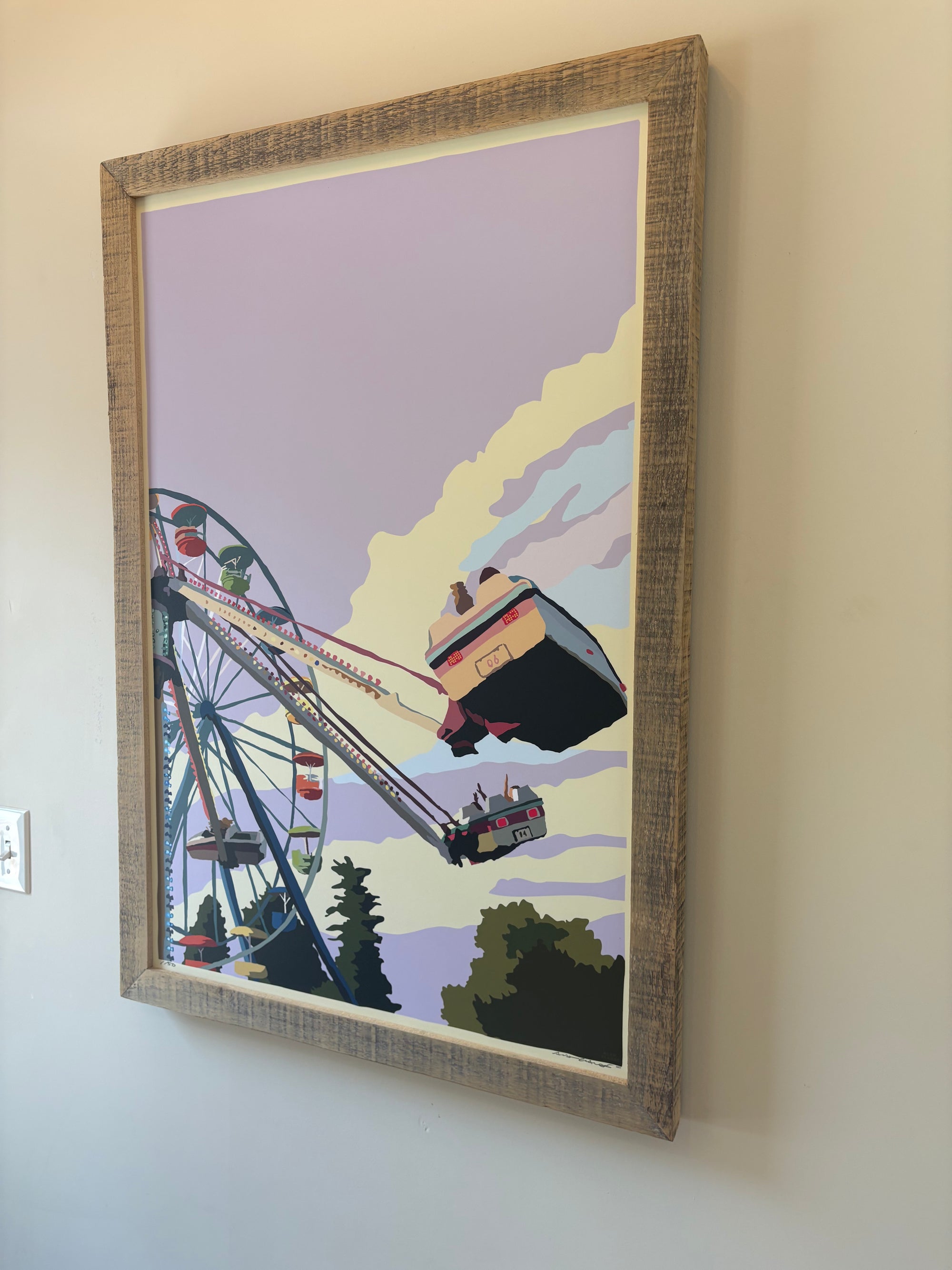 MAINE WOOD FRAME 24" x 36" Framed Summer Fair