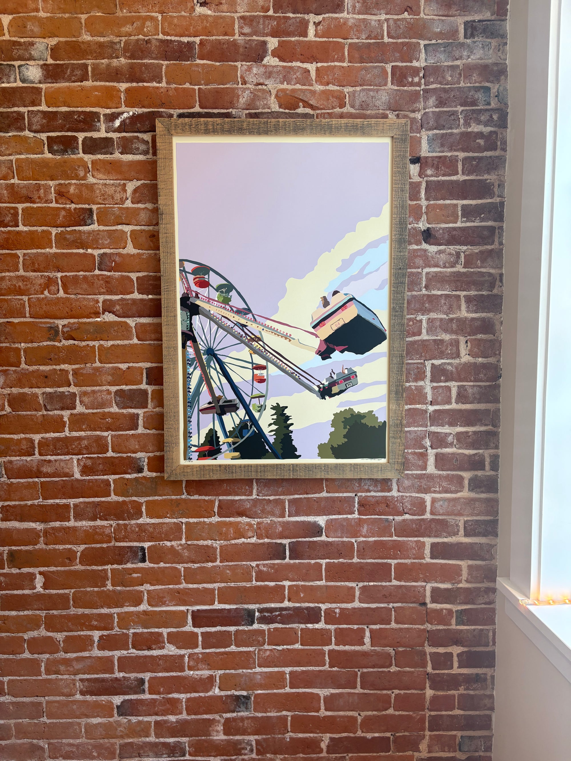 MAINE WOOD FRAME 24" x 36" Framed Summer Fair