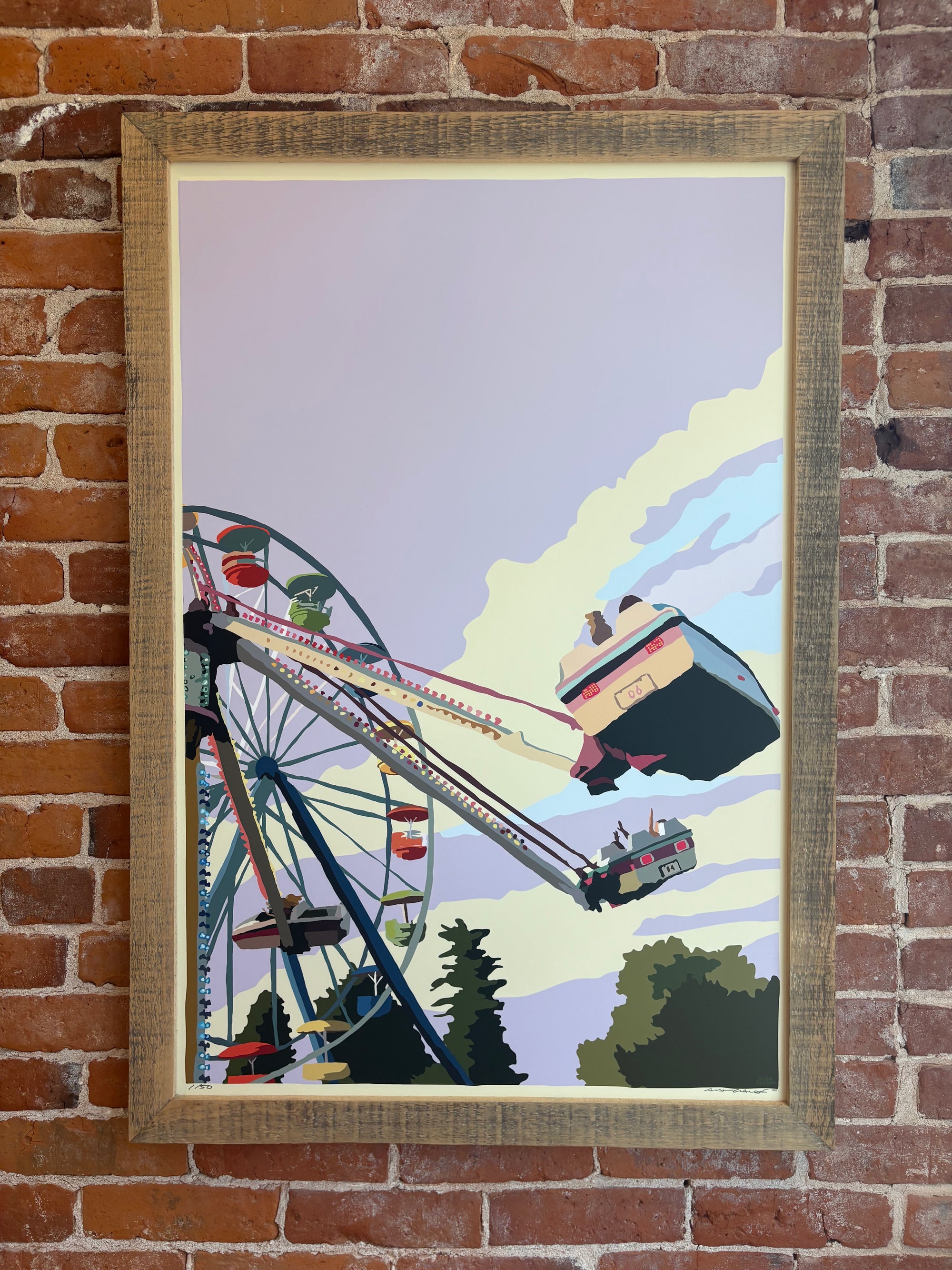 MAINE WOOD FRAME 24" x 36" Framed Summer Fair