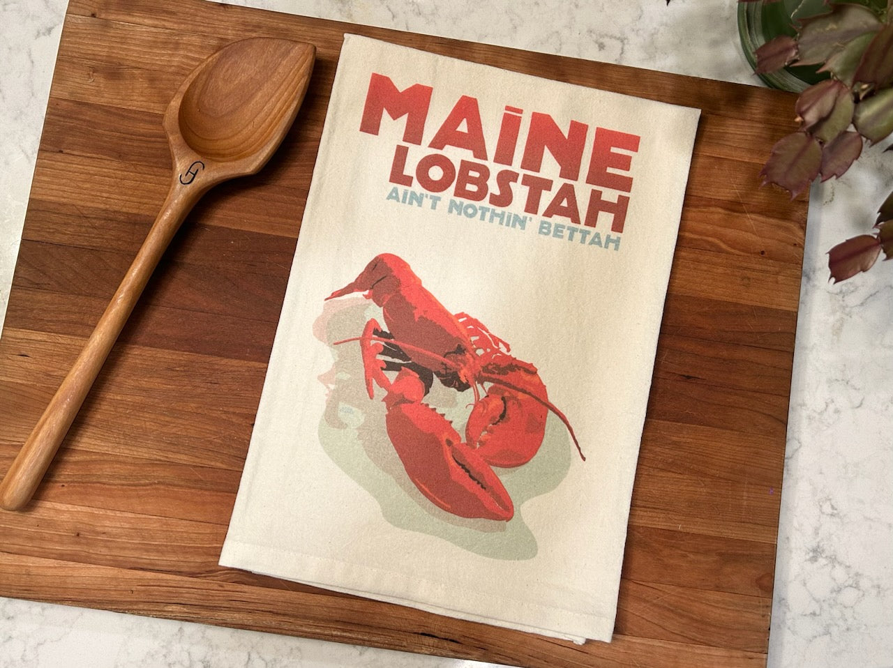 Maine Lobstah Tea Towel