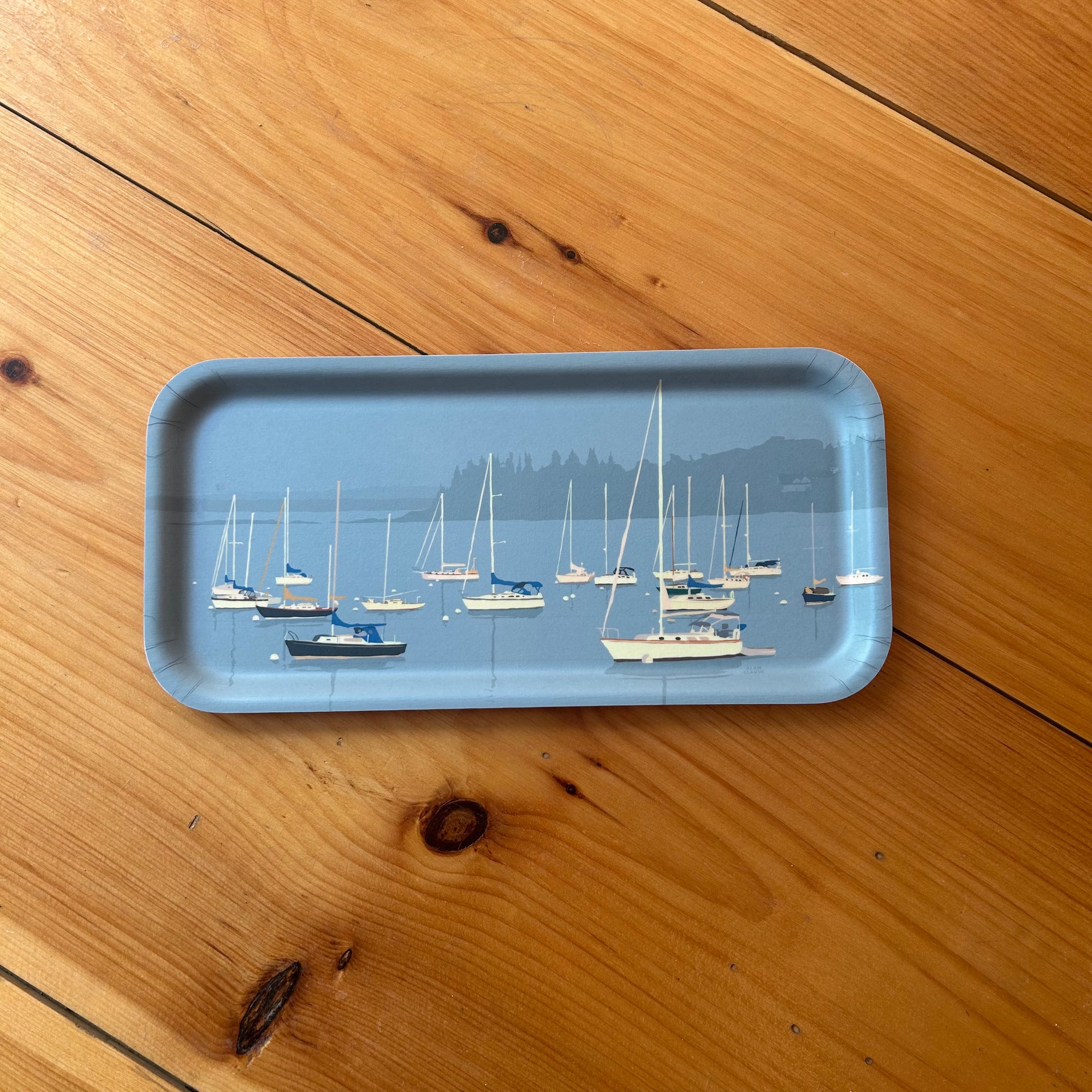 *NEW* Sailboats in Rockland Harbor Tray