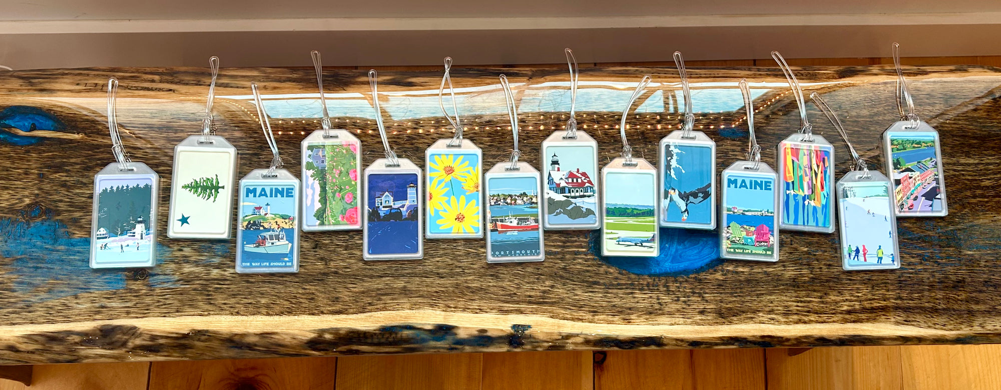 Perkins Cove Drawbridge Luggage Tag