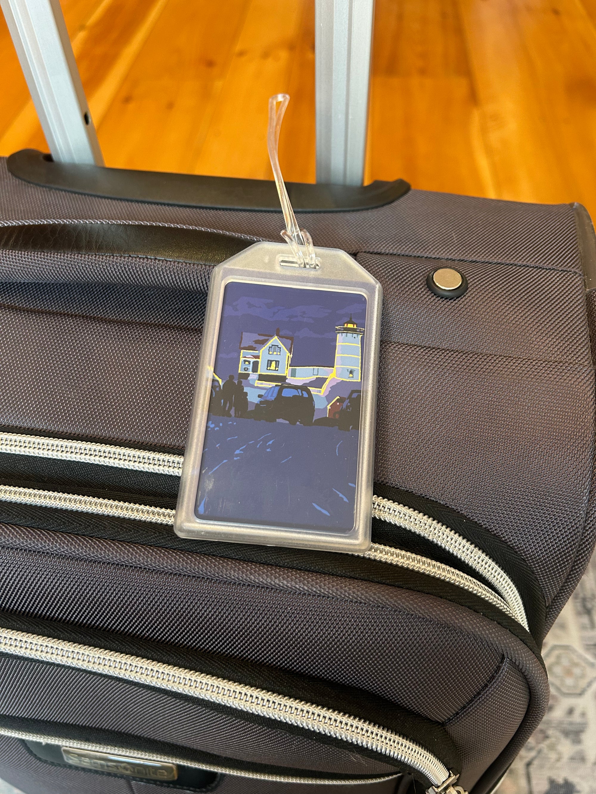 Christmas at the Nubble Luggage Tag