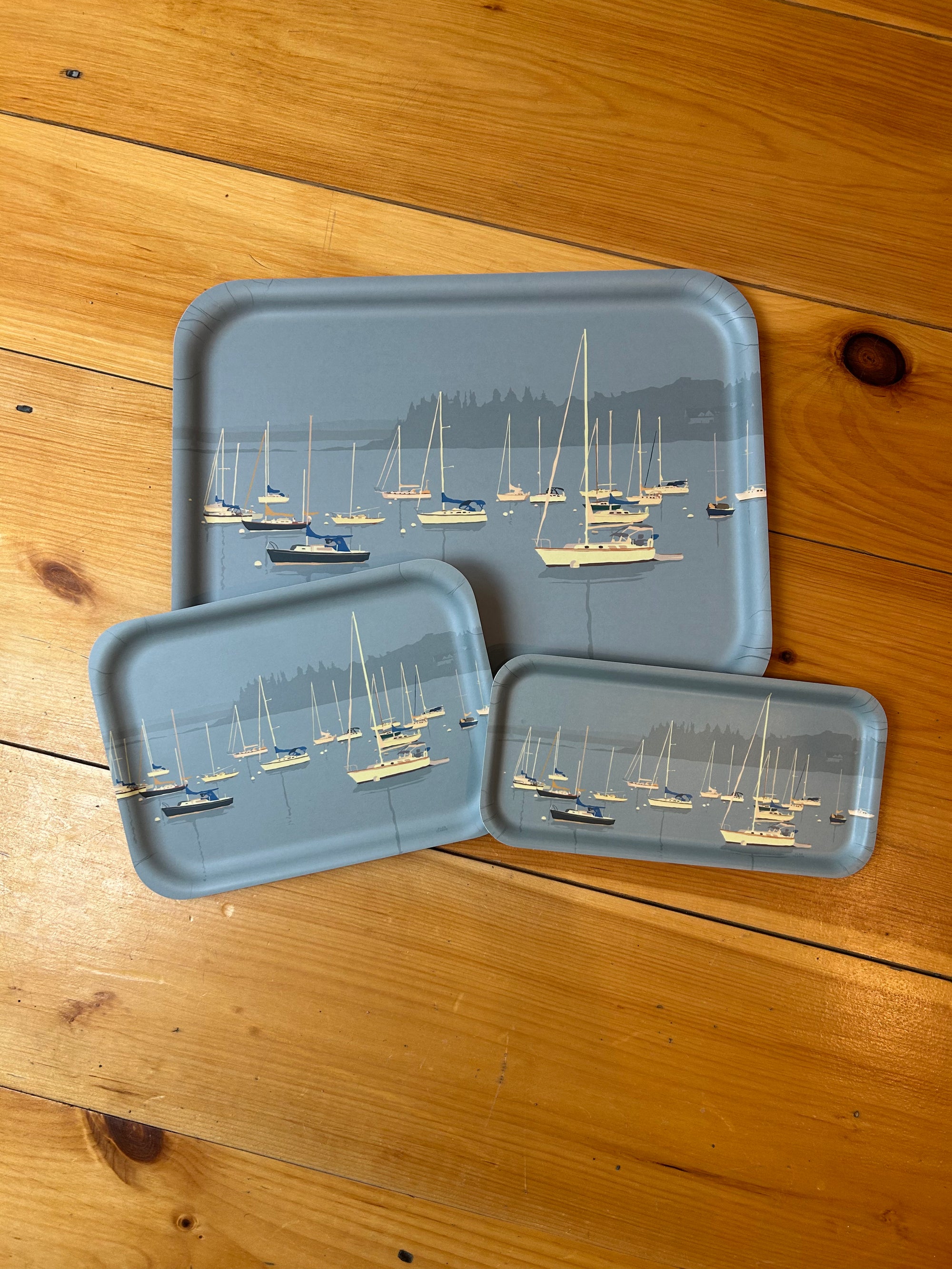 *NEW* Sailboats in Rockland Harbor Tray