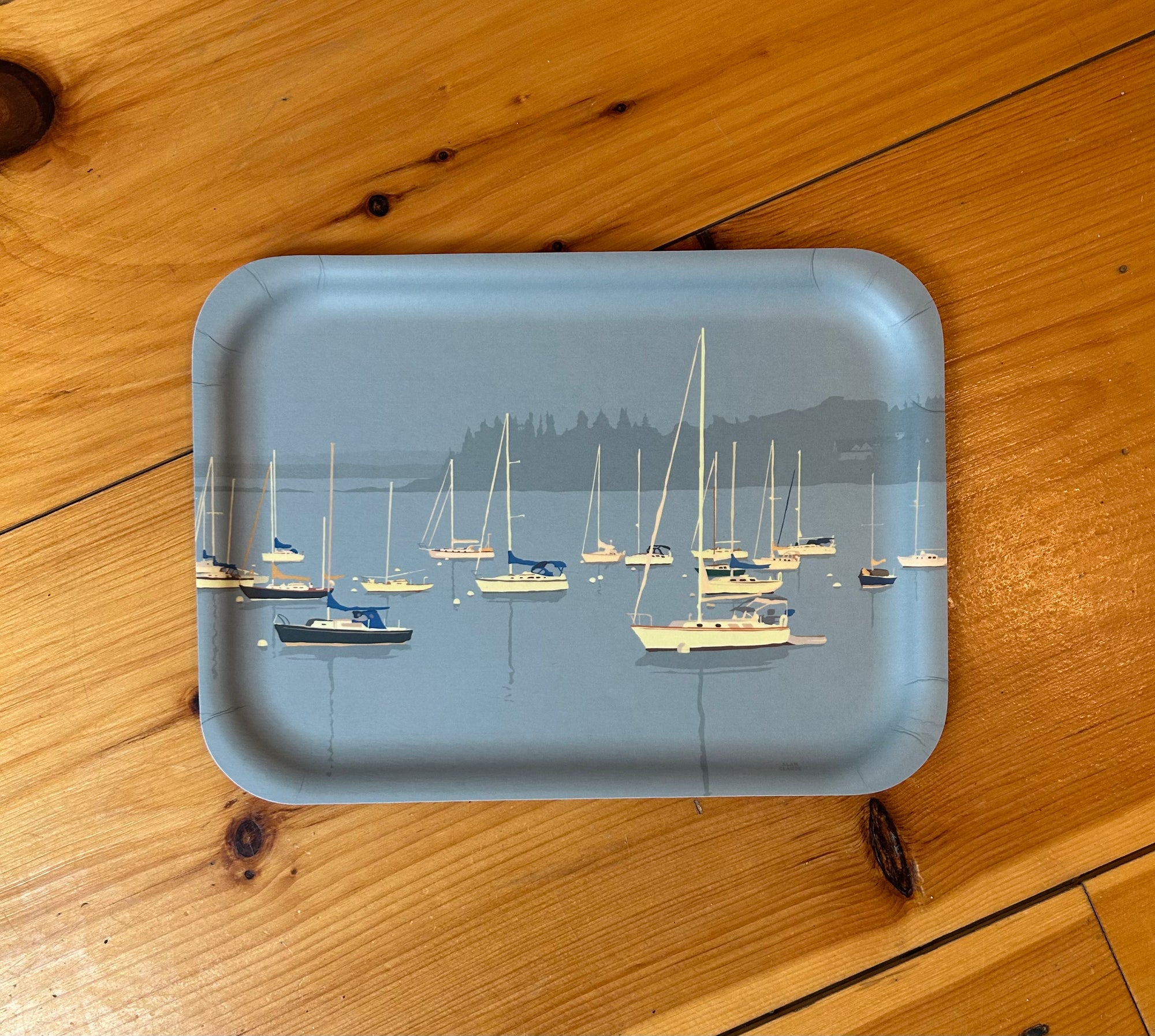 *NEW* Sailboats in Rockland Harbor Tray