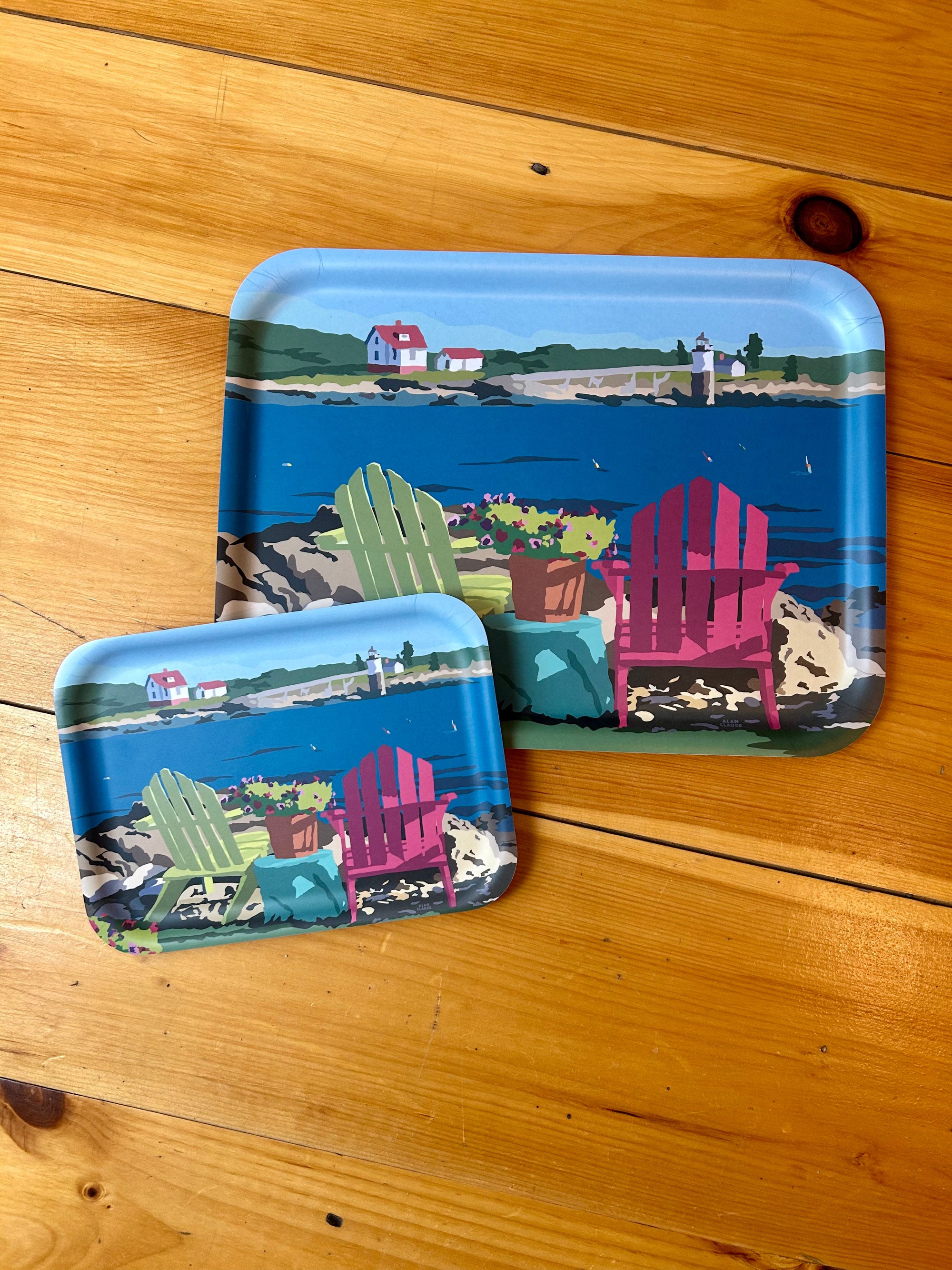 *NEW* Chairs Overlooking Ram Island Tray
