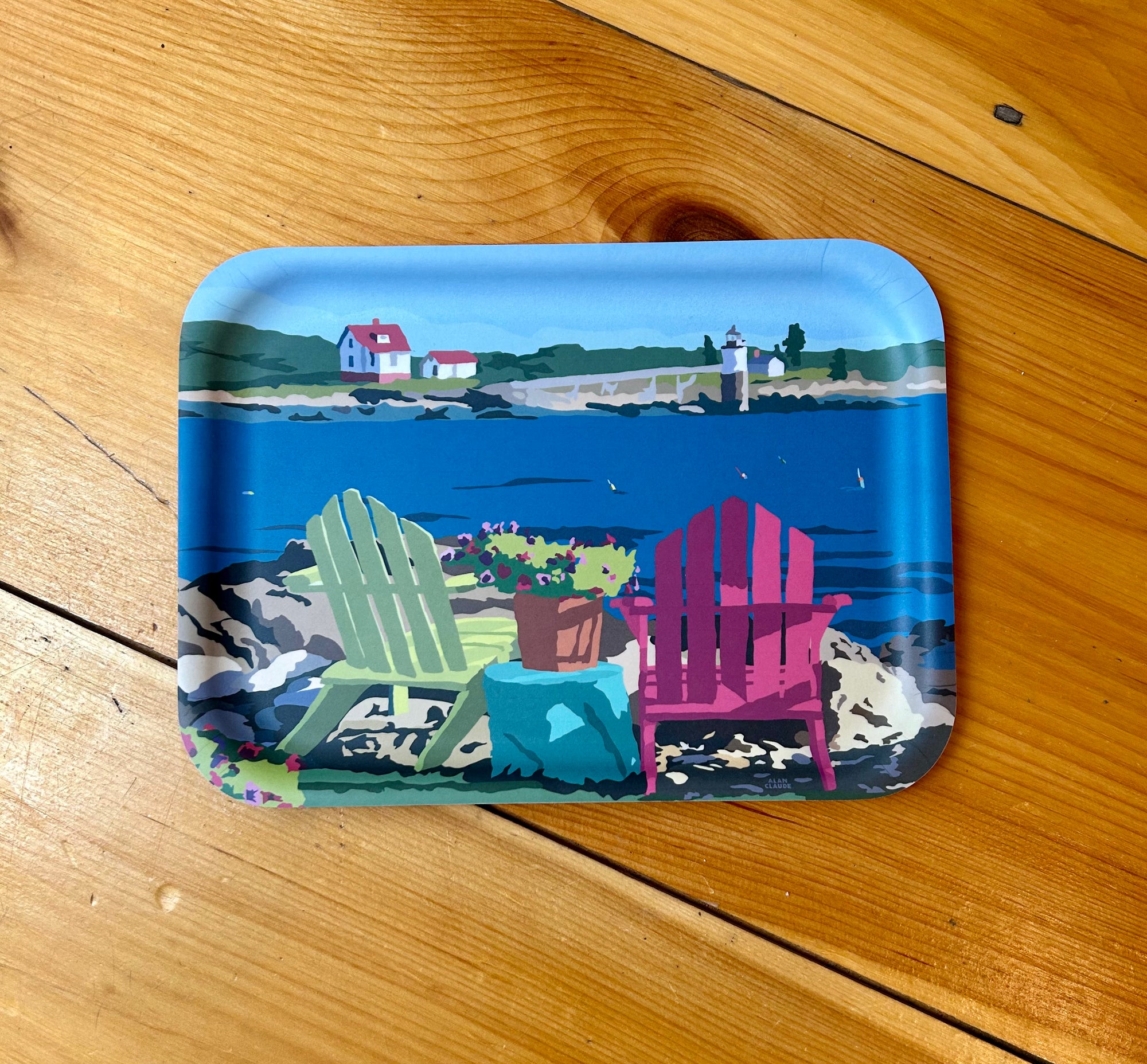*NEW* Chairs Overlooking Ram Island Tray