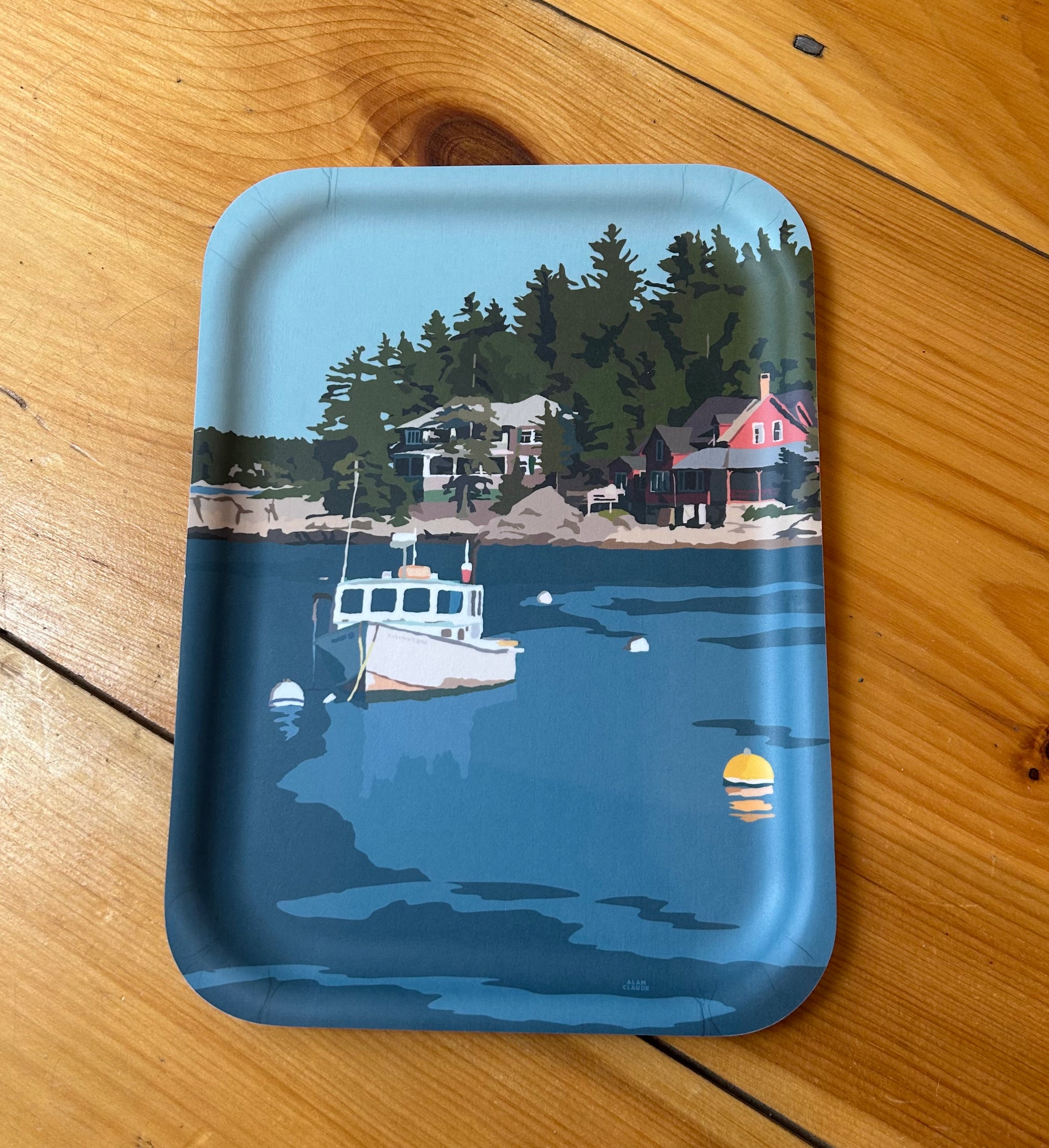 *NEW* Lobster Boat at Five Islands Tray
