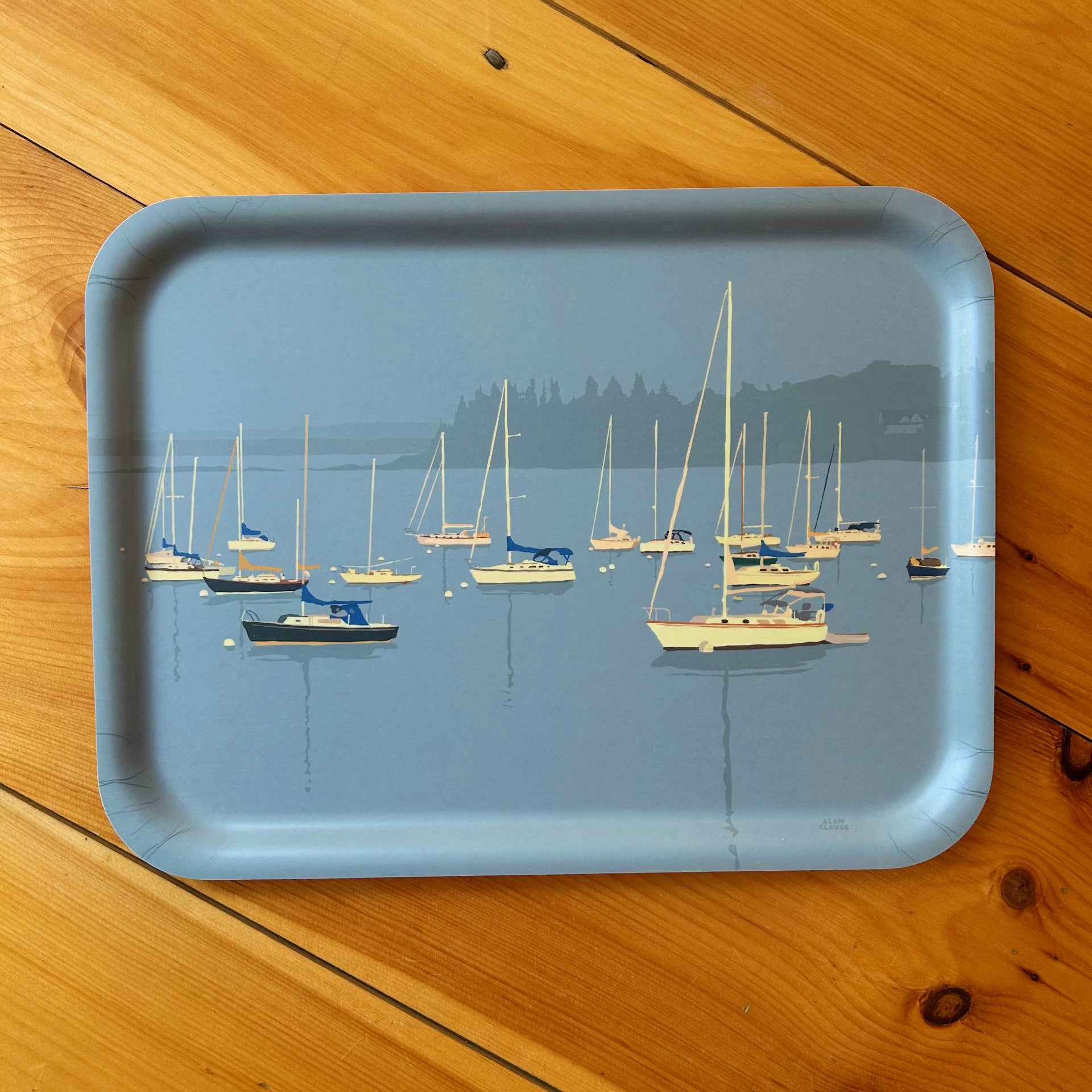 *NEW* Sailboats in Rockland Harbor Tray