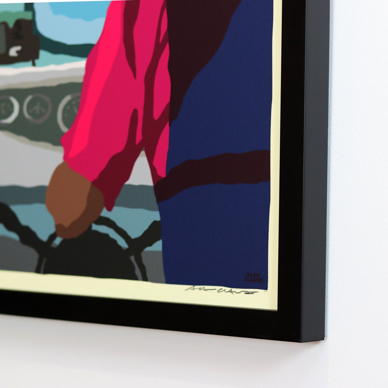 Cruisin' Towards the Light Art Print 18" x 24" Framed Wall Poster By Alan Claude - Maine