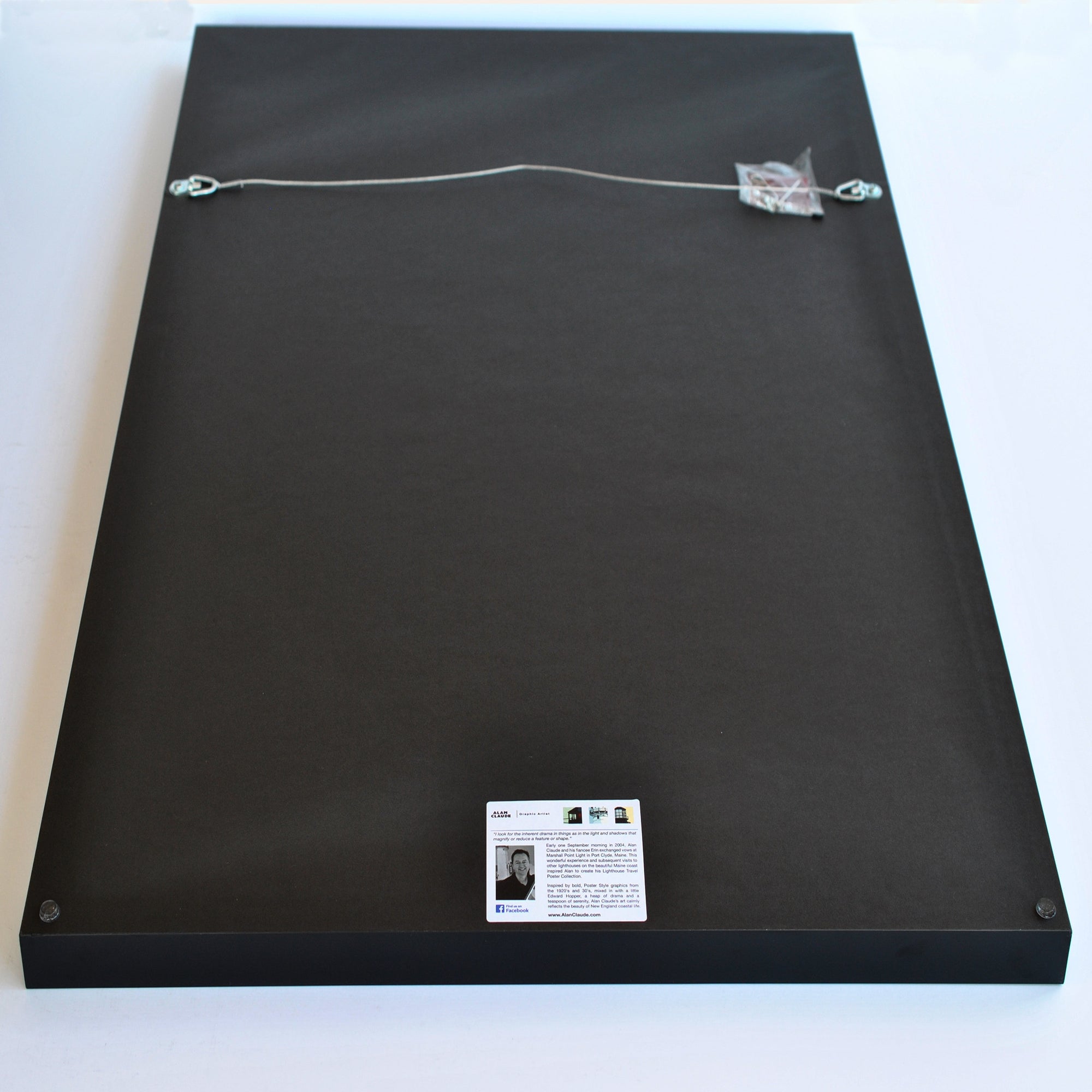 Scituate Light Art Print 24" x 36" Framed Travel Poster By Alan Claude - Massachusetts