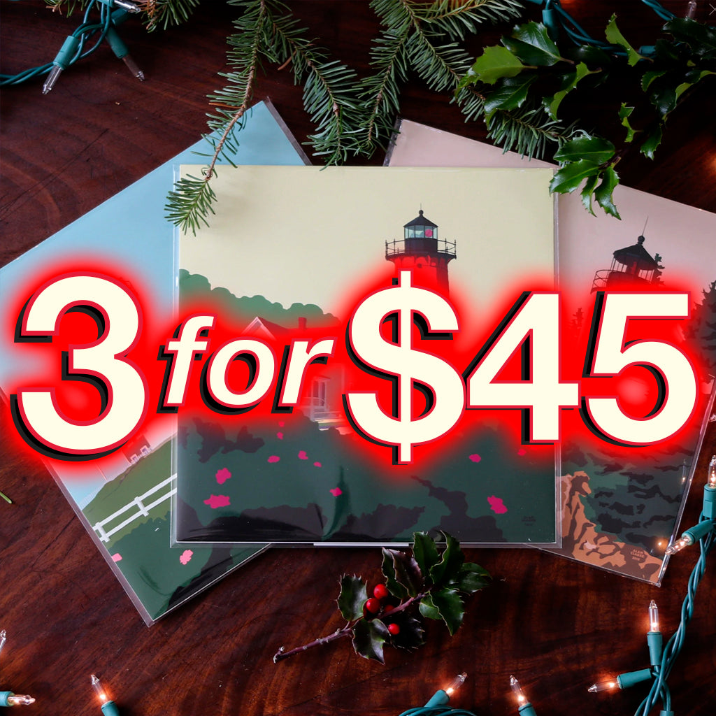 3 8x8's Lighthouse prints for $45