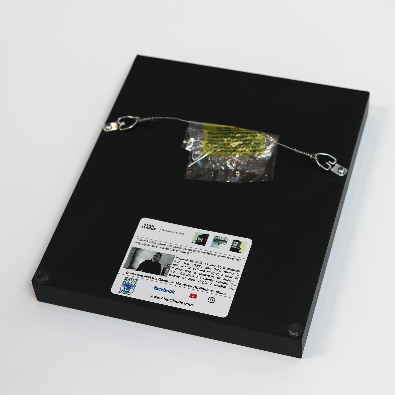 Flag at Fort Williams Art Print 8" x 10" Framed Wall Poster By Alan Claude - Maine