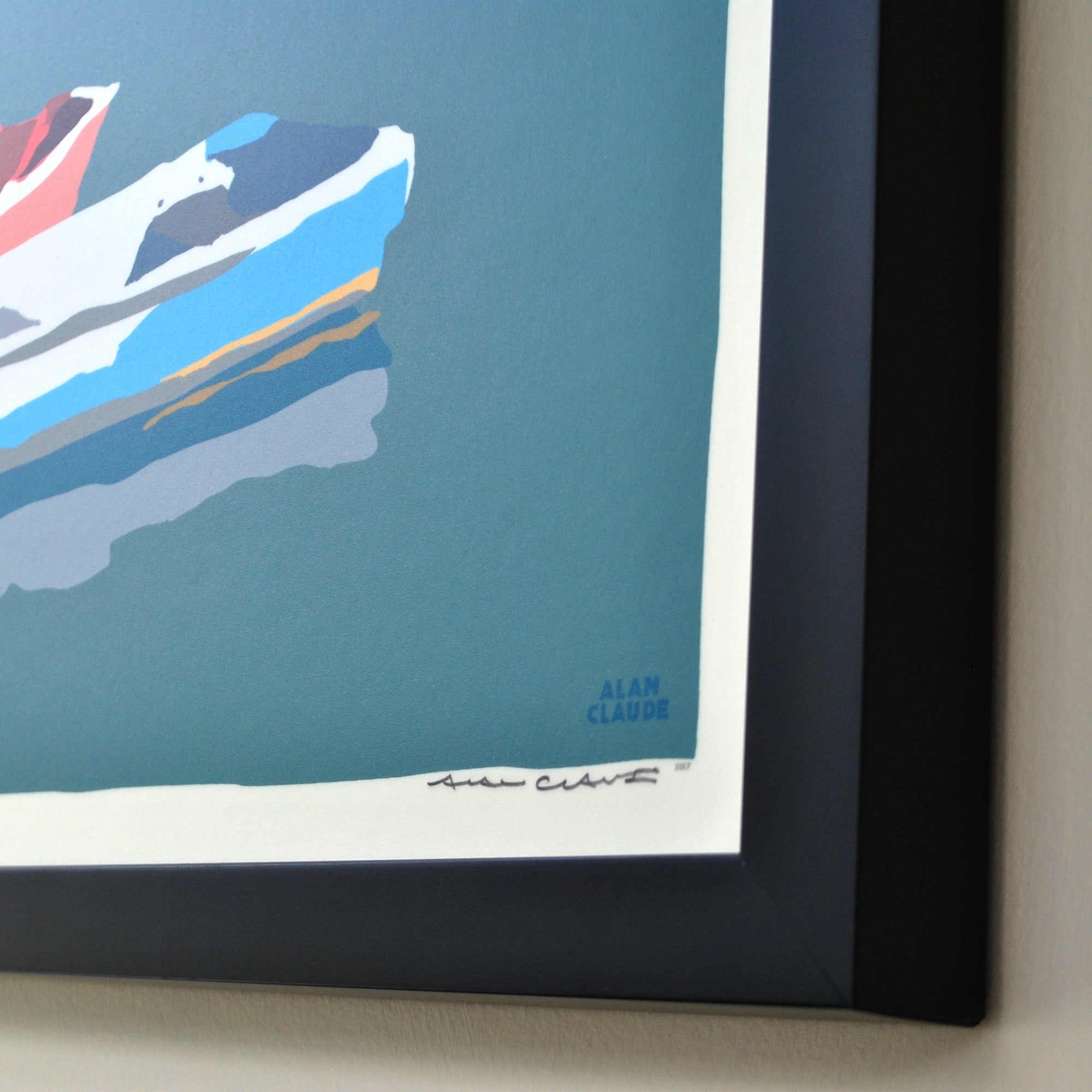 Motif No. 1 Art Print 18" x 24" Framed Wall Poster By Alan Claude - Massachusetts