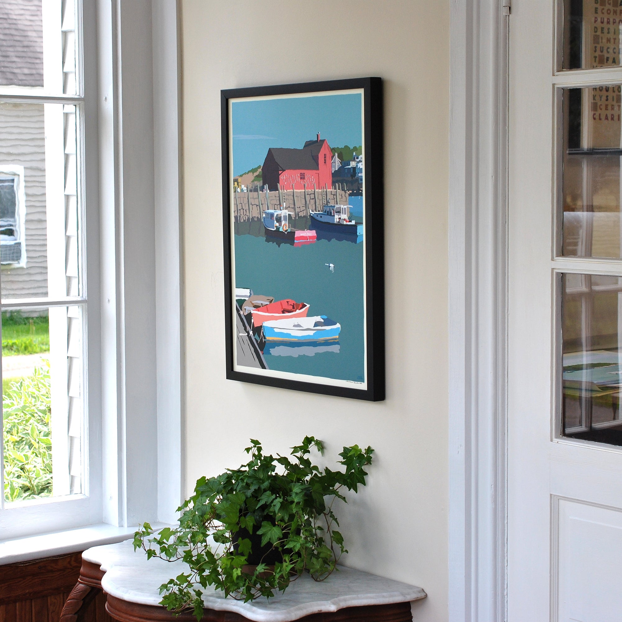 Motif No. 1 Art Print 18" x 24" Framed Wall Poster By Alan Claude - Massachusetts