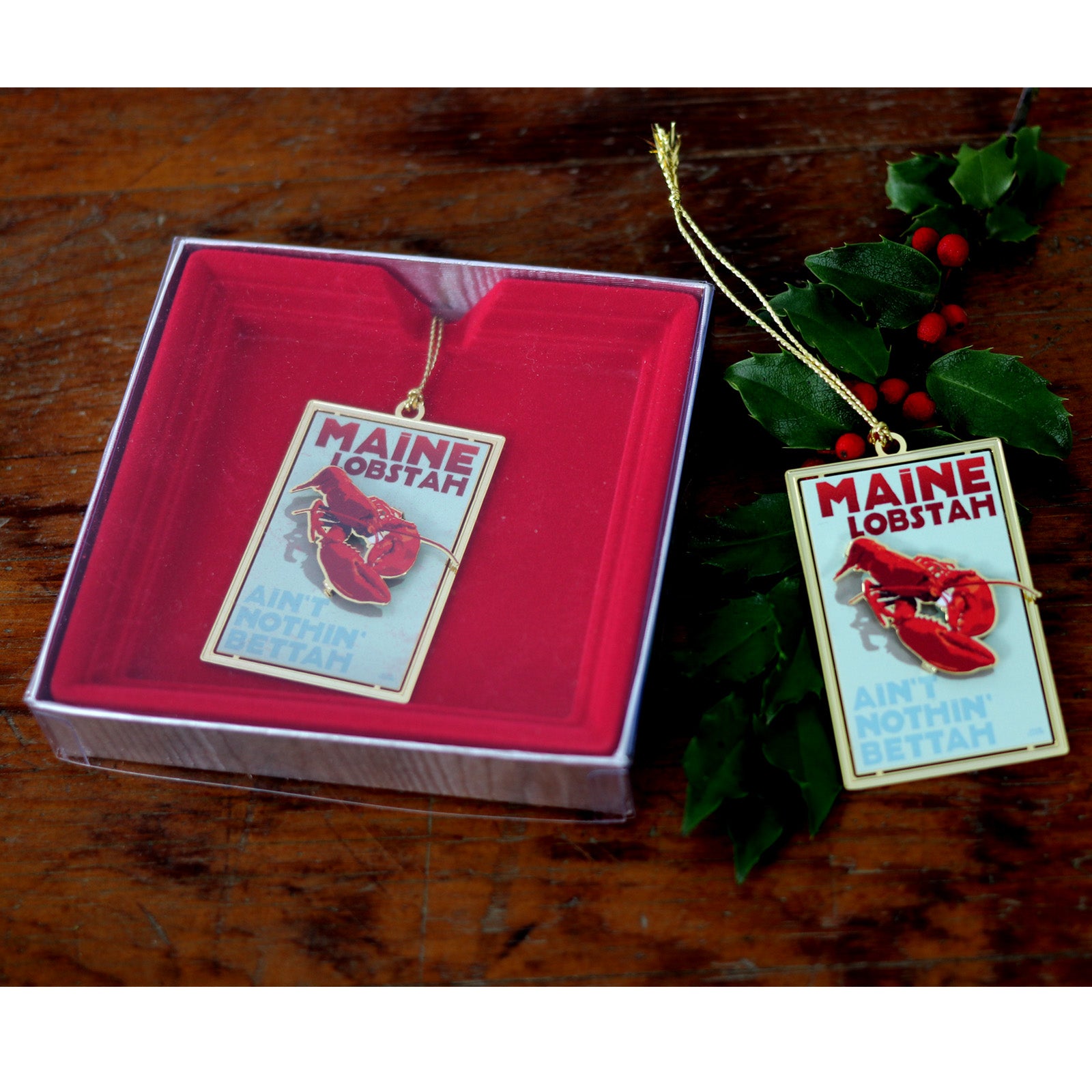Maine Lobstah Christmas Ornament - Maine Lobster