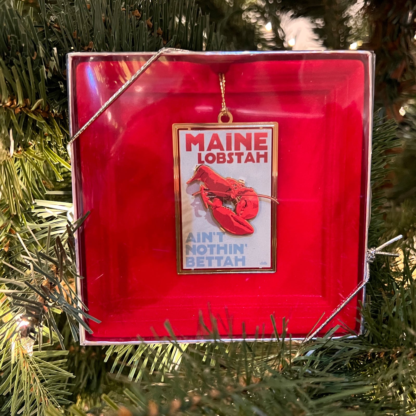 Maine Lobstah Christmas Ornament - Maine Lobster