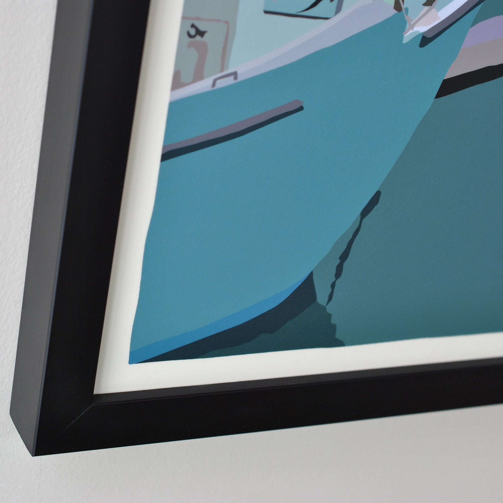 Motif #1 - Version A  - Art Print 18" x 24" Framed Wall Poster By Alan Claude - Massachusetts