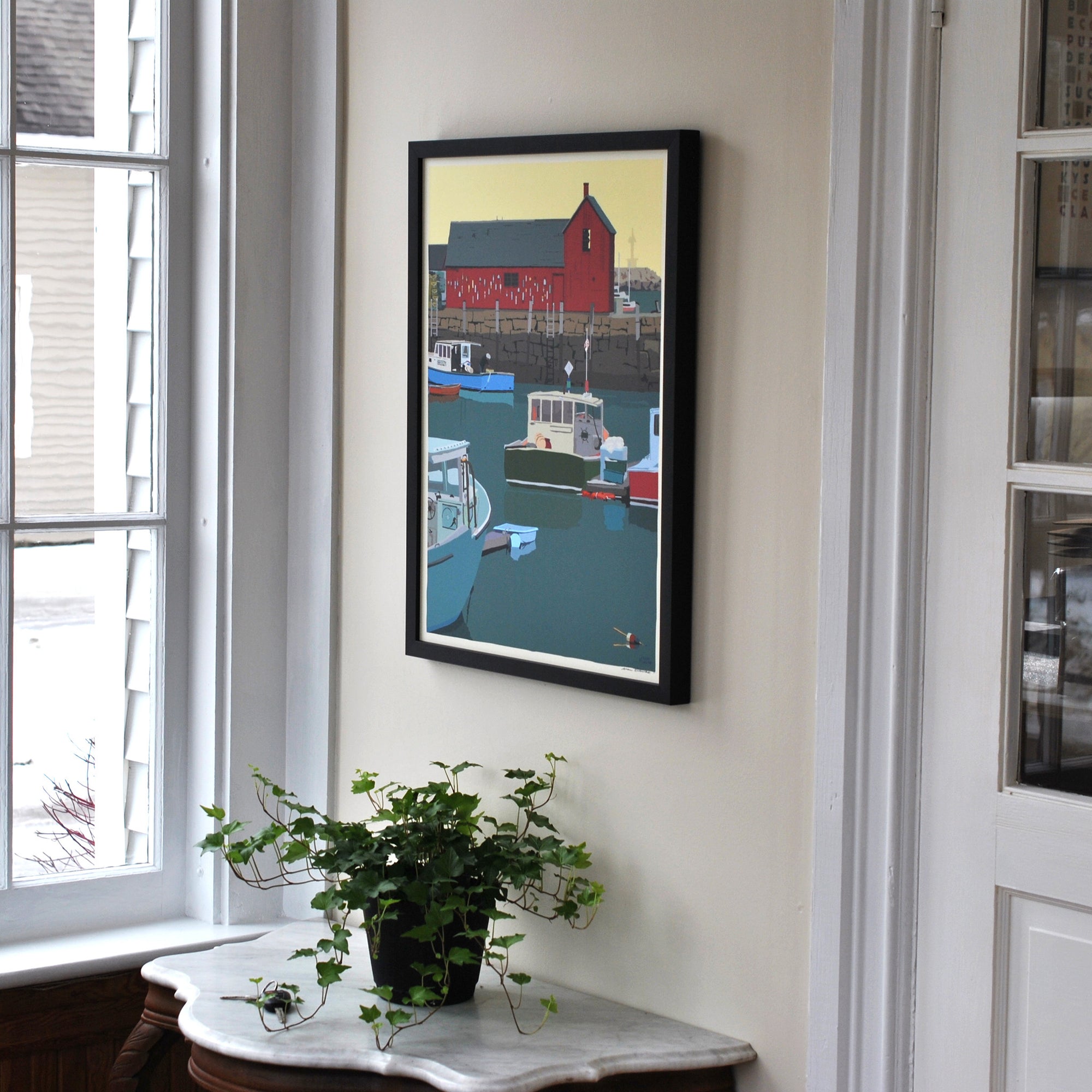 Motif #1 - Version A  - Art Print 18" x 24" Framed Wall Poster By Alan Claude - Massachusetts