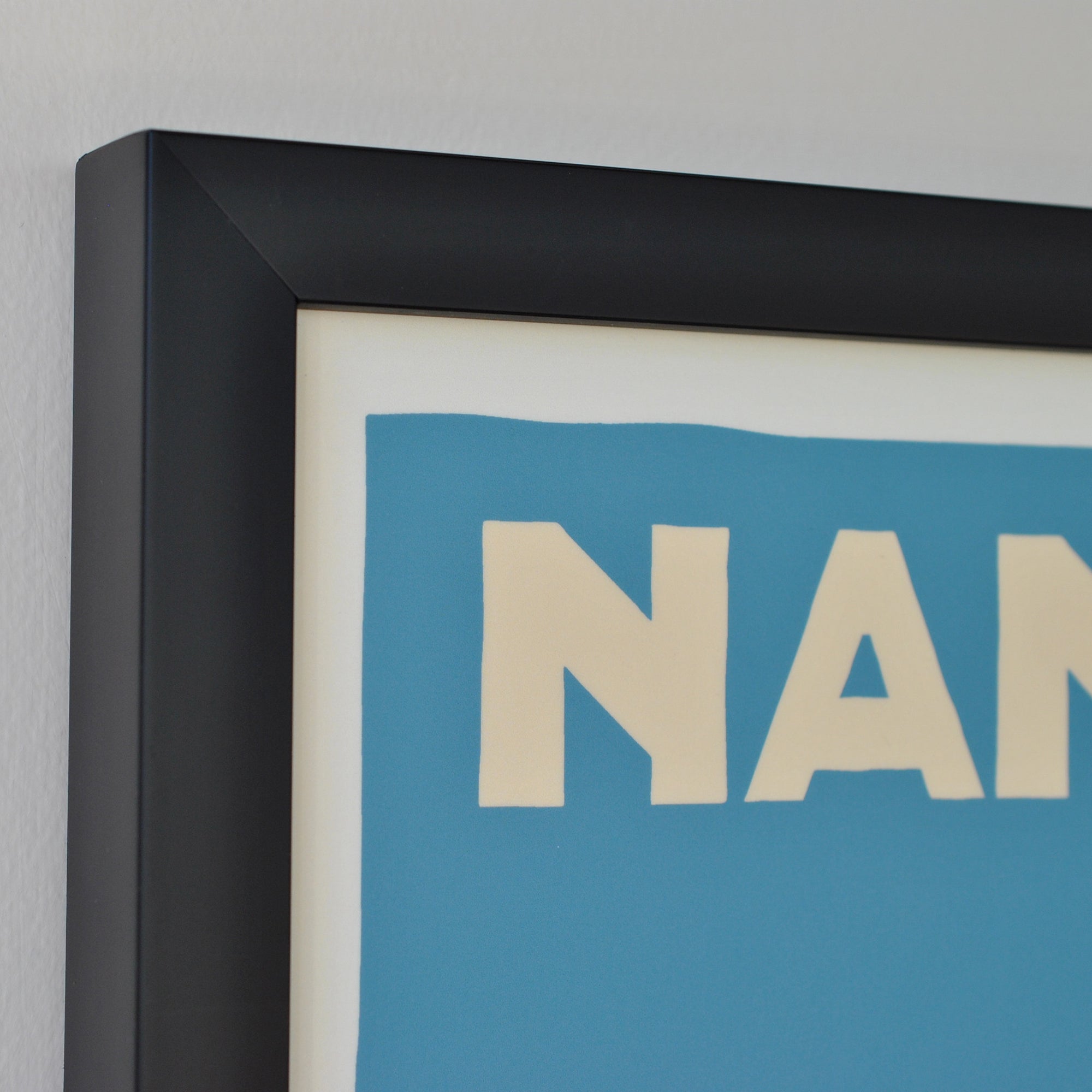 Nantucket Map Art Print 18" x 24" Horizontal Framed Travel Poster By Alan Claude - Massachusetts