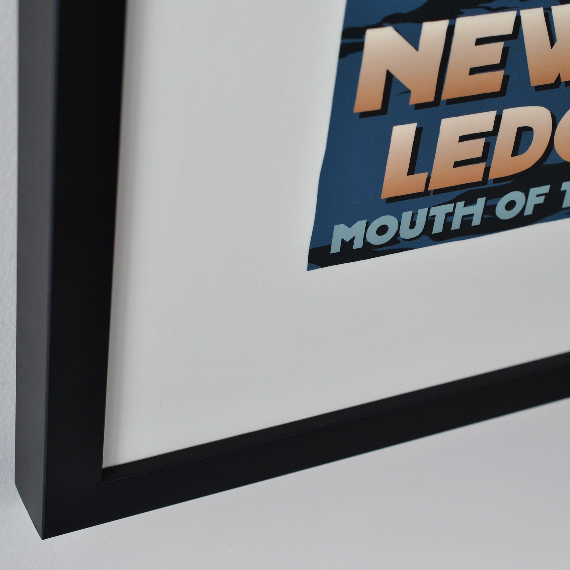 New London Ledge Light Art Print 18" x 24" Framed Travel Poster By Alan Claude - Connecticut