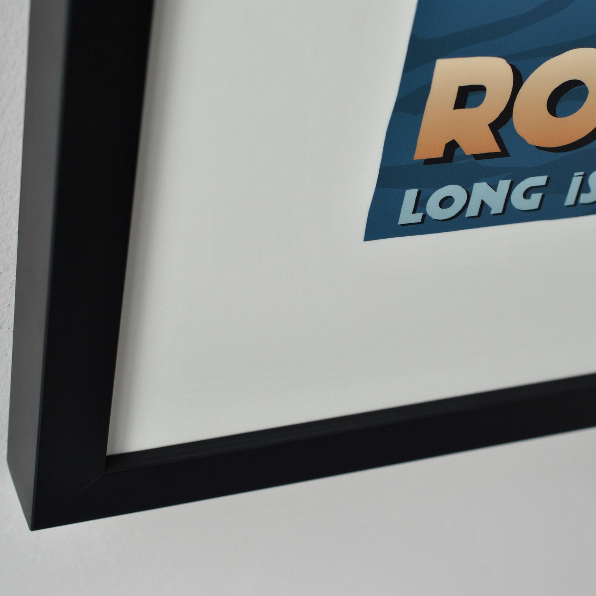 Race Rock Light Art Print 18" x 24" Framed Travel Poster By Alan Claude - New York