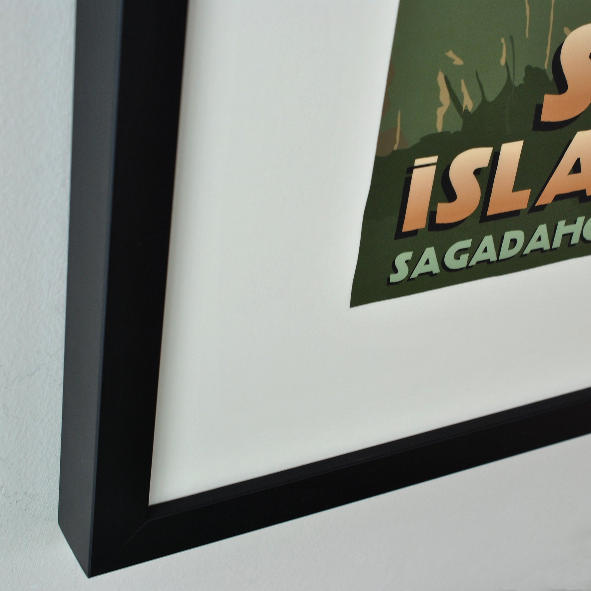 Seguin Island Light Art Print 18" x 24" Framed Travel Poster By Alan Claude - Maine