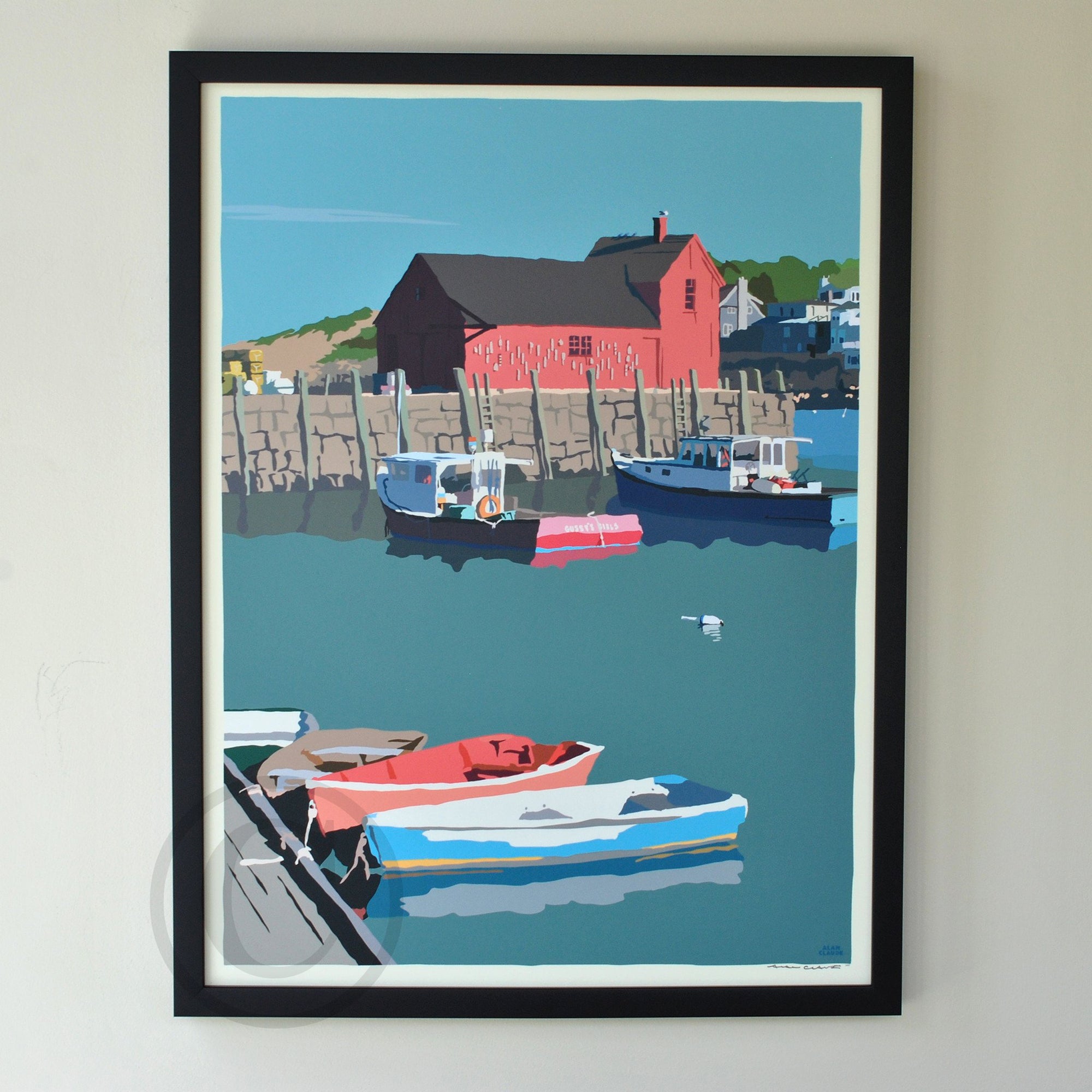 Motif No. 1 Art Print 18" x 24" Framed Wall Poster By Alan Claude - Massachusetts