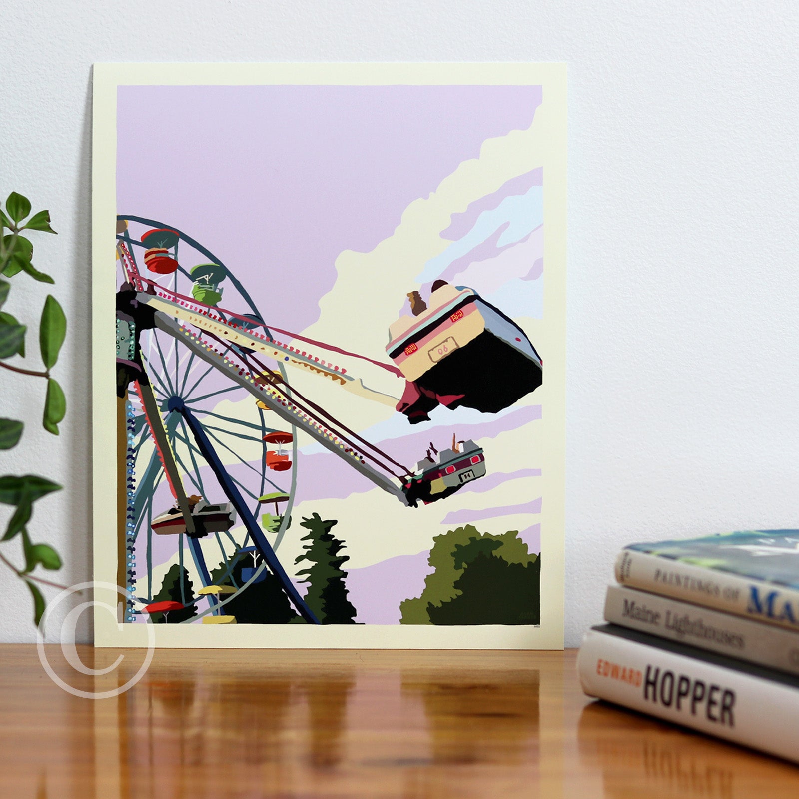 Summer Fair Art Print 8" x 10" Wall Poster - Maine