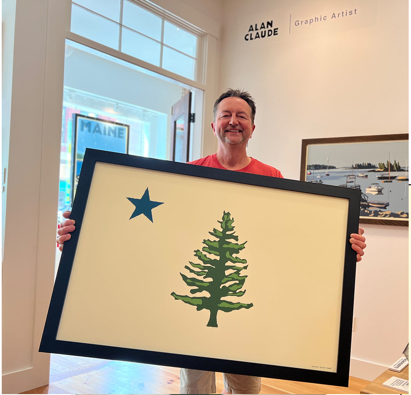 1901 Maine State Flag Controversy - Alan Claude Gallery