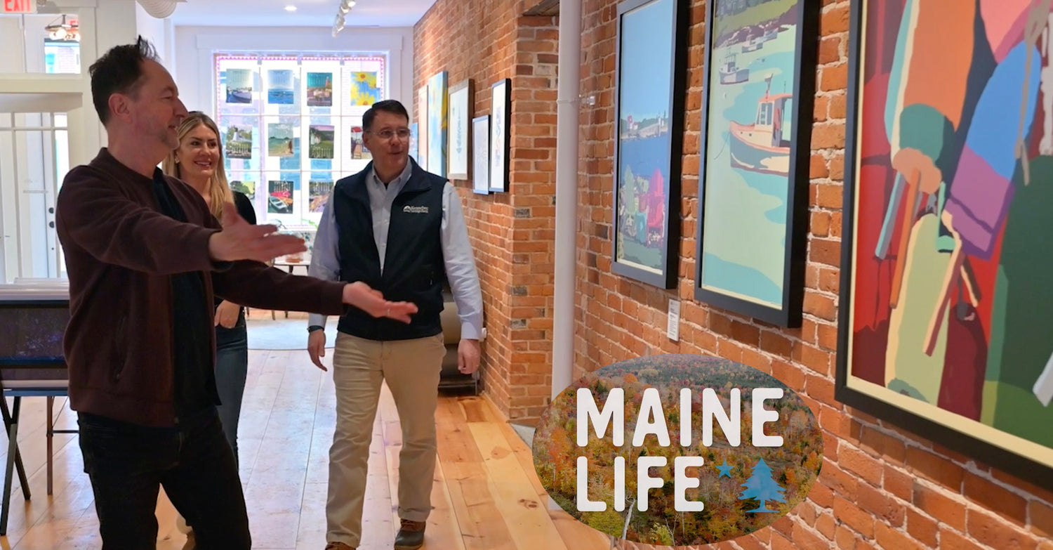 MaineLife visiting the Art Gallery in Gardiner, Maine