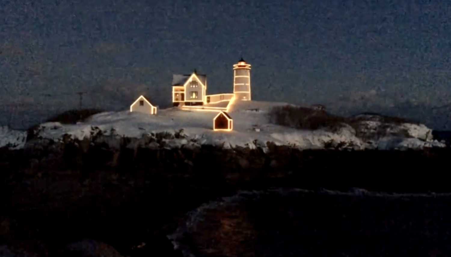 Christmas at The Nubble Light, Cape Neddick Nubble Lighthouse