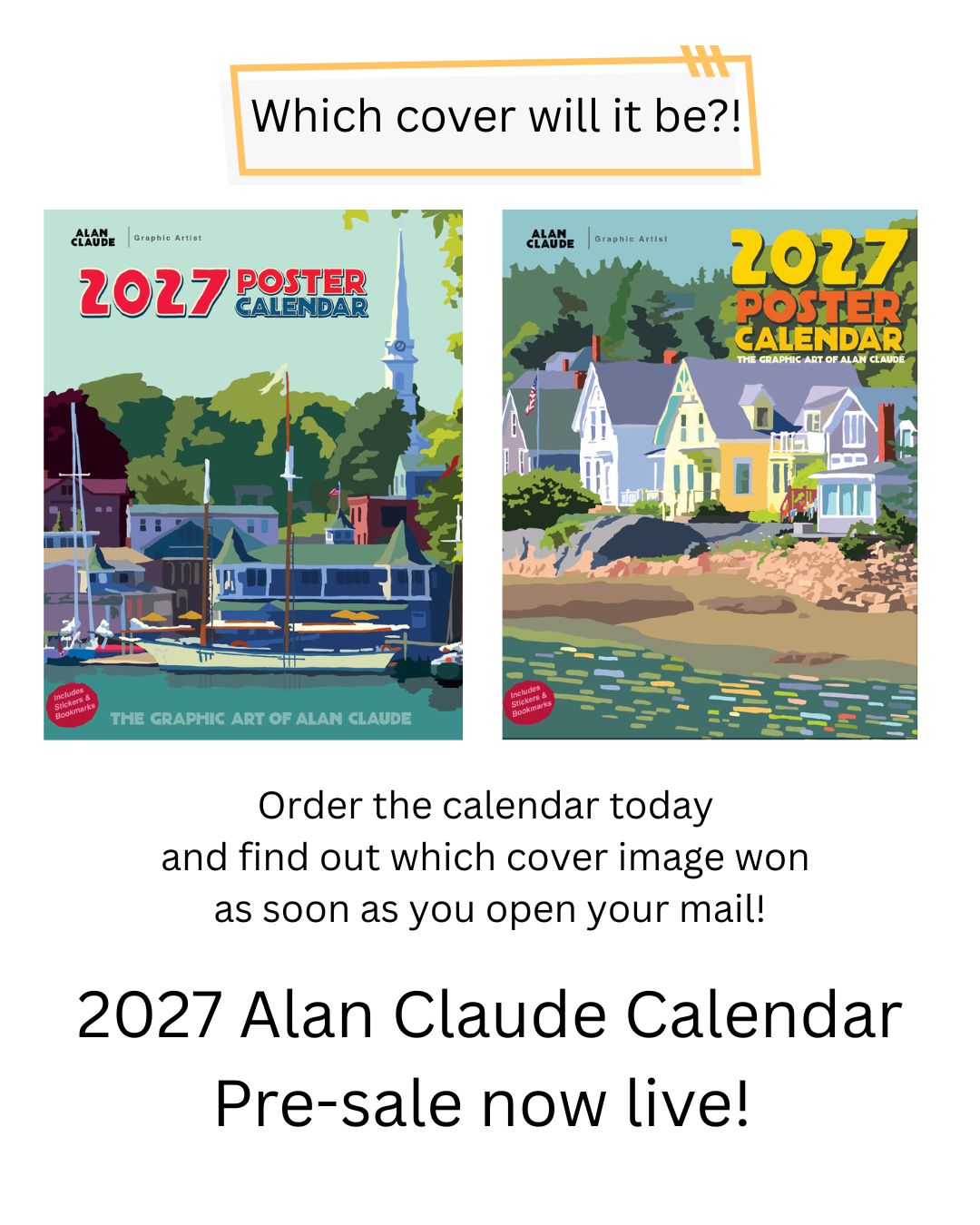2027 Poster & Desk Calendars PRE-ORDER