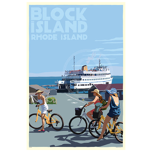 Block Island Bicycle Girls