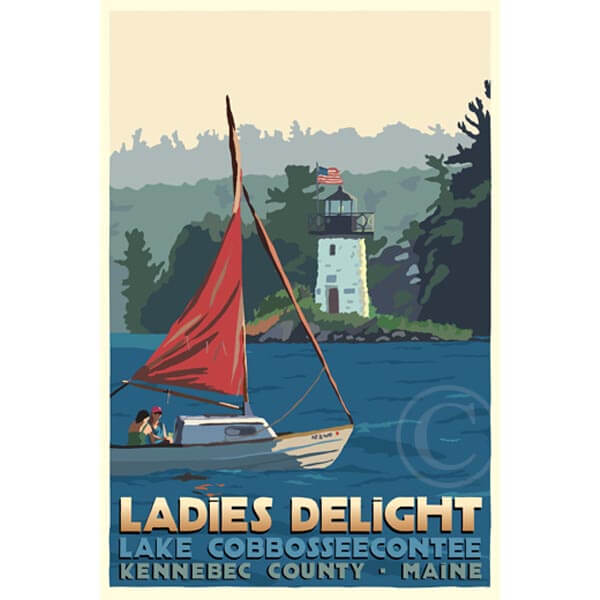 Sailing Ladies Delight Travel Poster By Alan Claude
