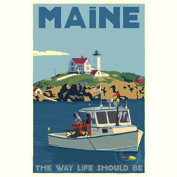 Lobstering At The Nubble - Maine The Way Life Should Be